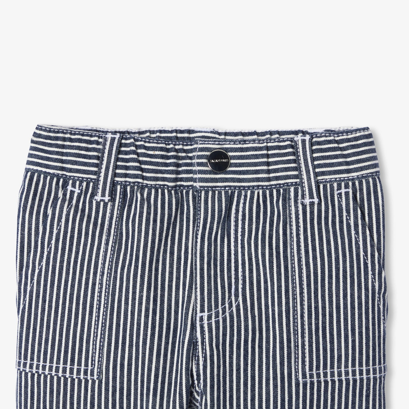 Baby striped twill trousers