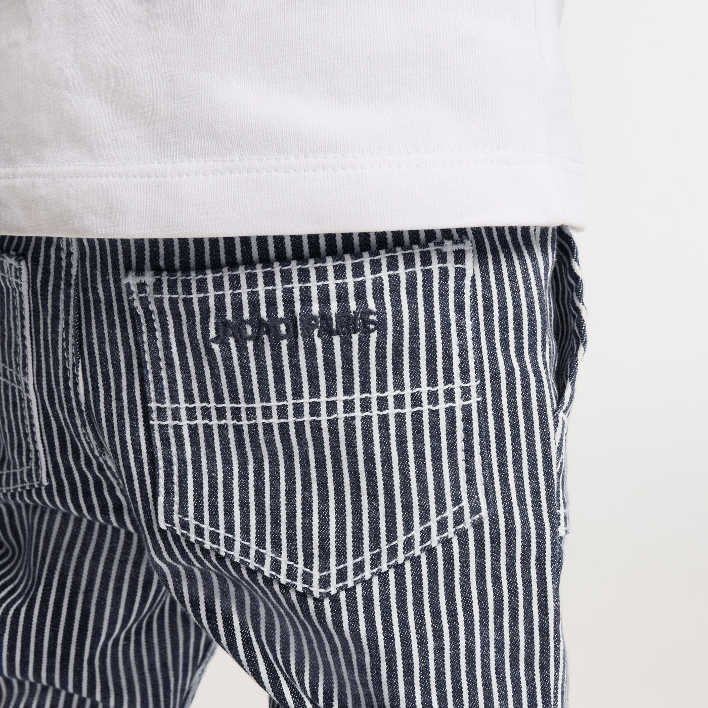 Baby striped twill trousers