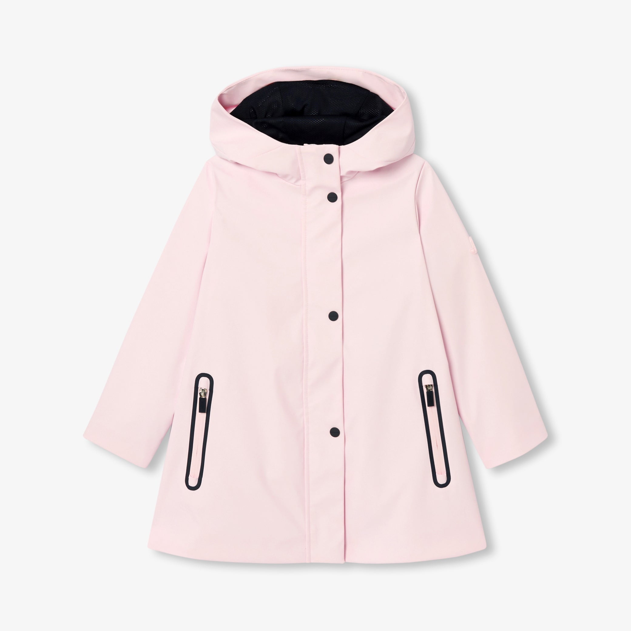 Girl water-repellent rubberized raincoat