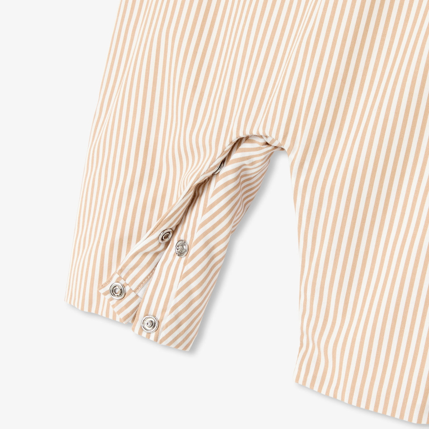 Baby striped poplin overalls