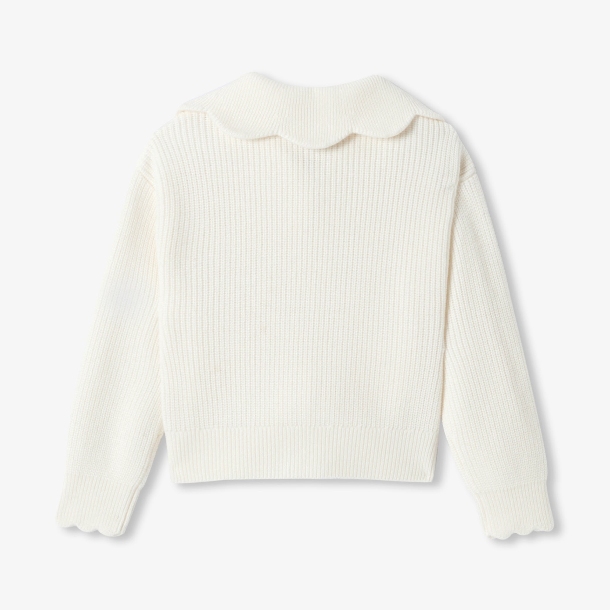 Girl trucker collar cardigan