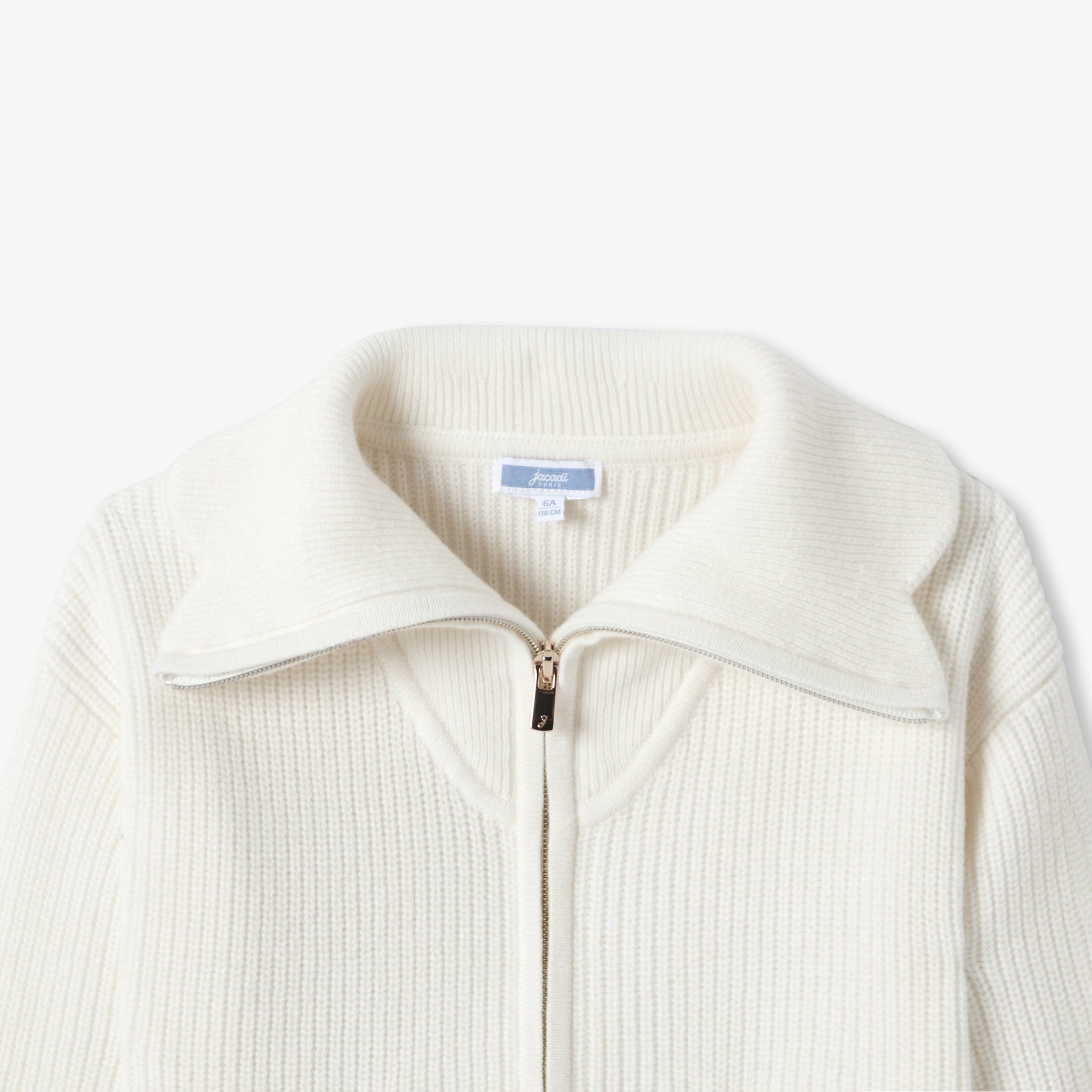 Girl trucker collar cardigan