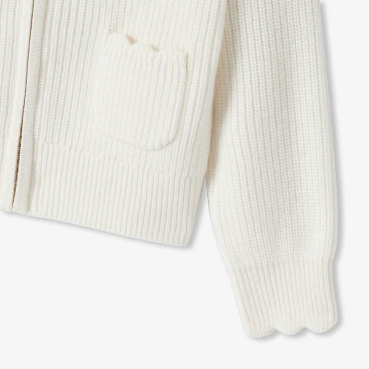 Girl trucker collar cardigan