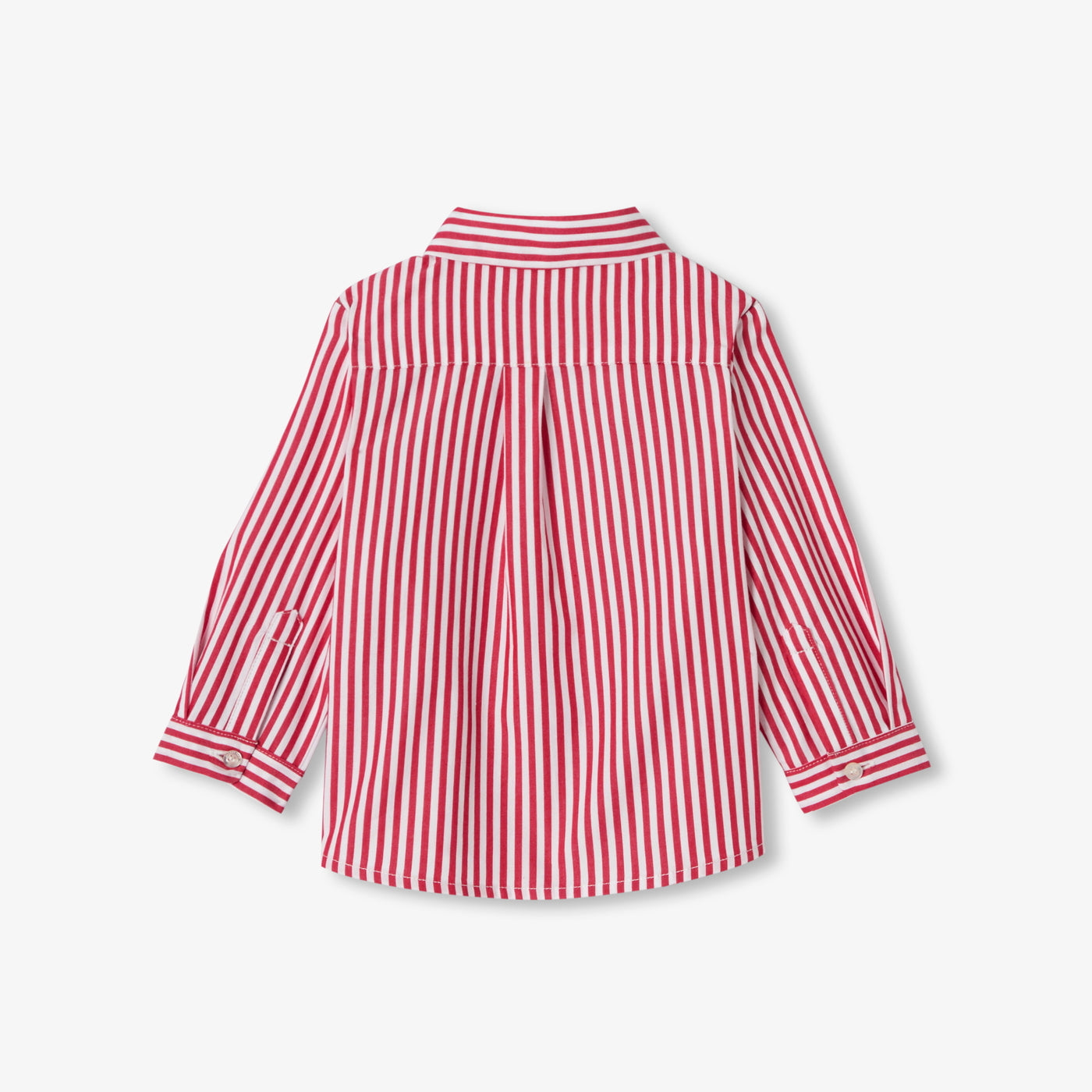 Baby boy striped poplin shirt