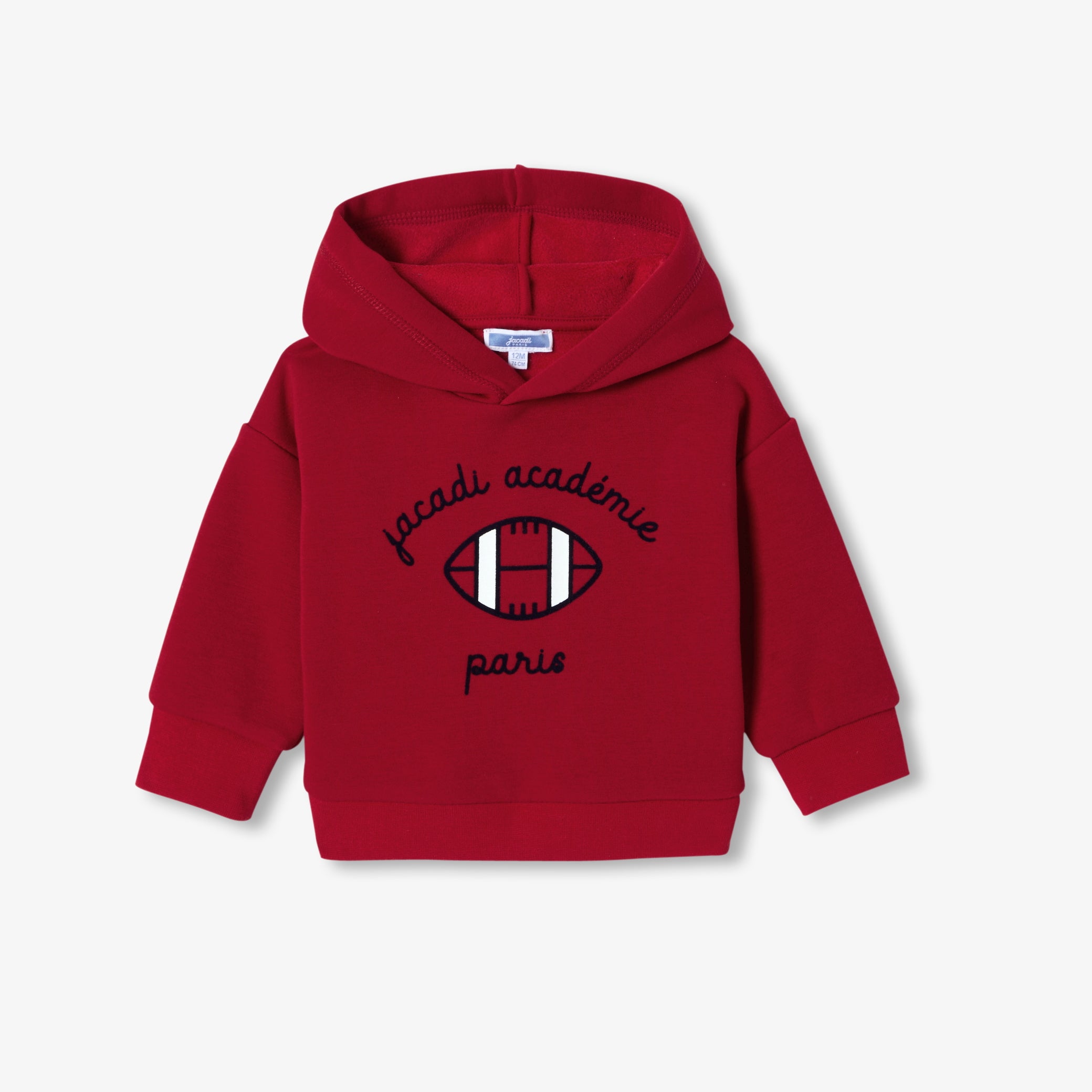 Baby boy fleece hooded sweatshirt