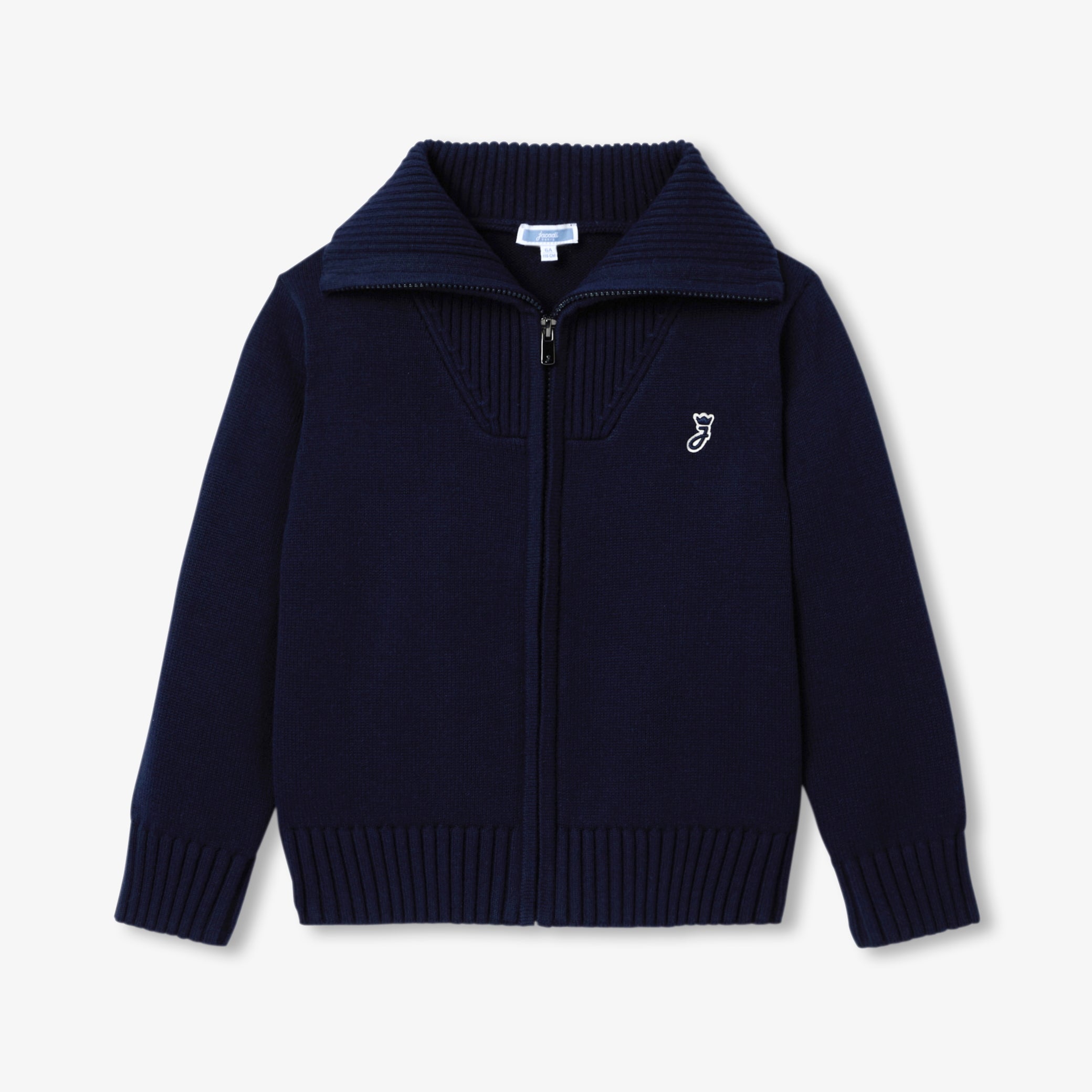 Child trucker collar cardigan
