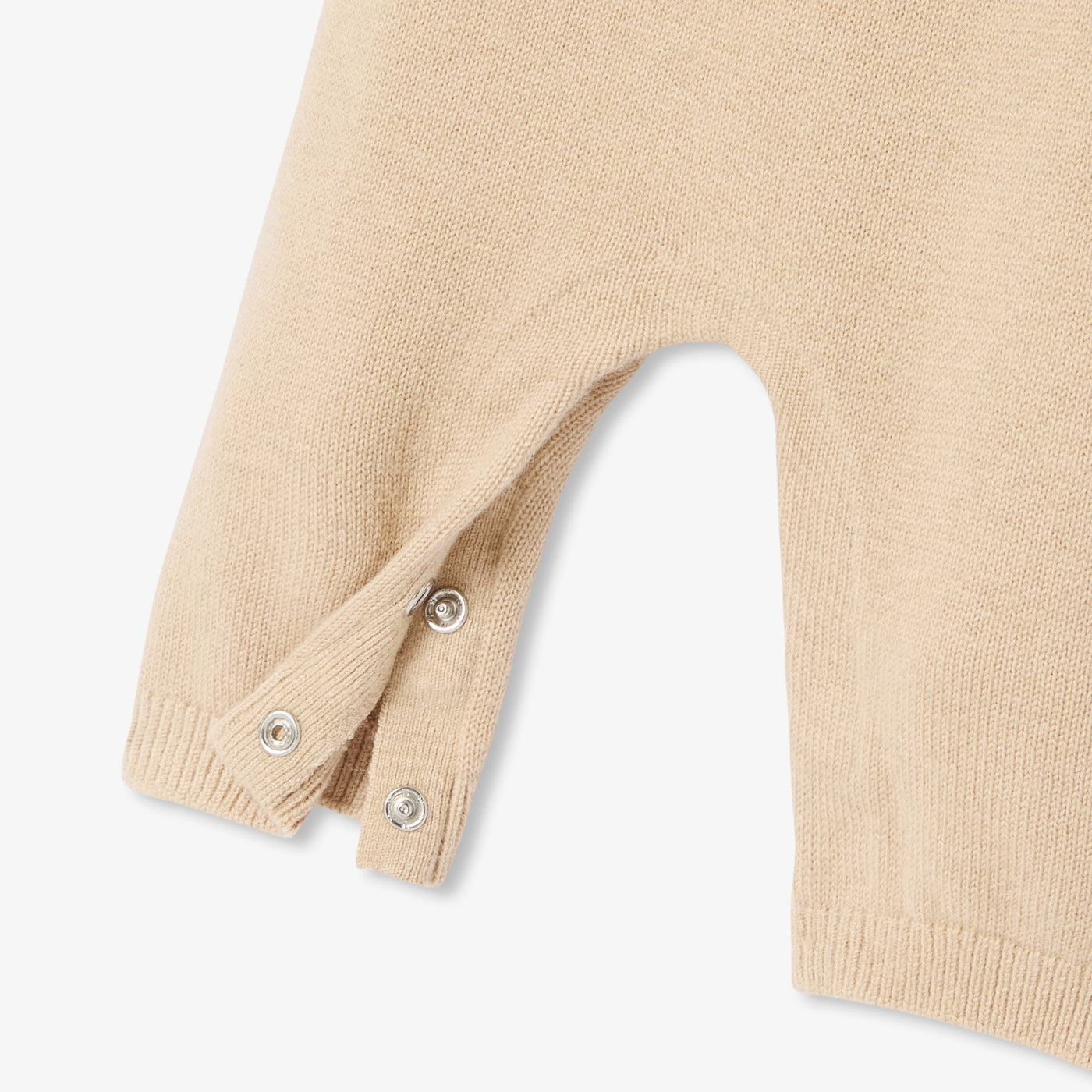 Baby dog intarsia knit jumpsuit