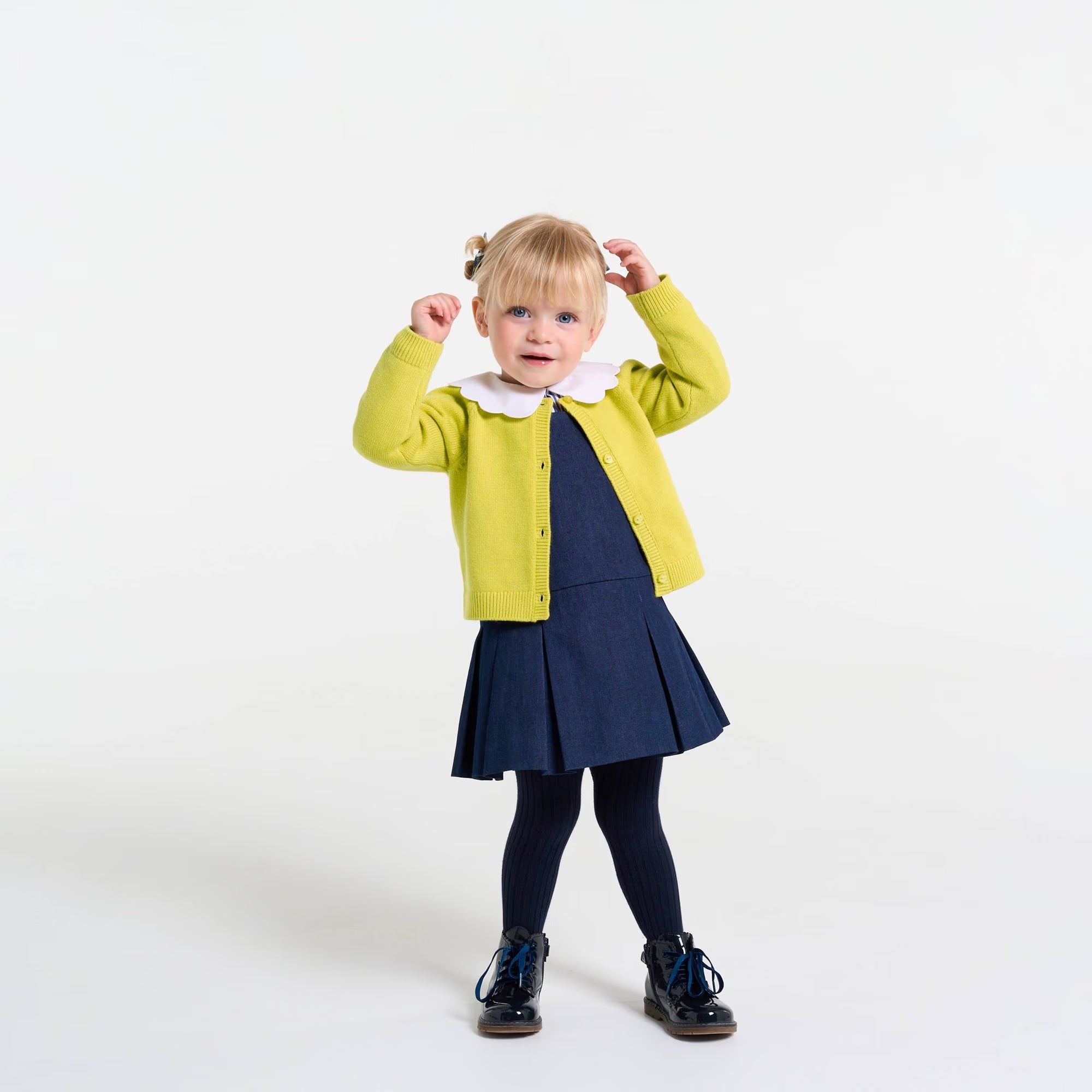 Baby girl denim jumper dress