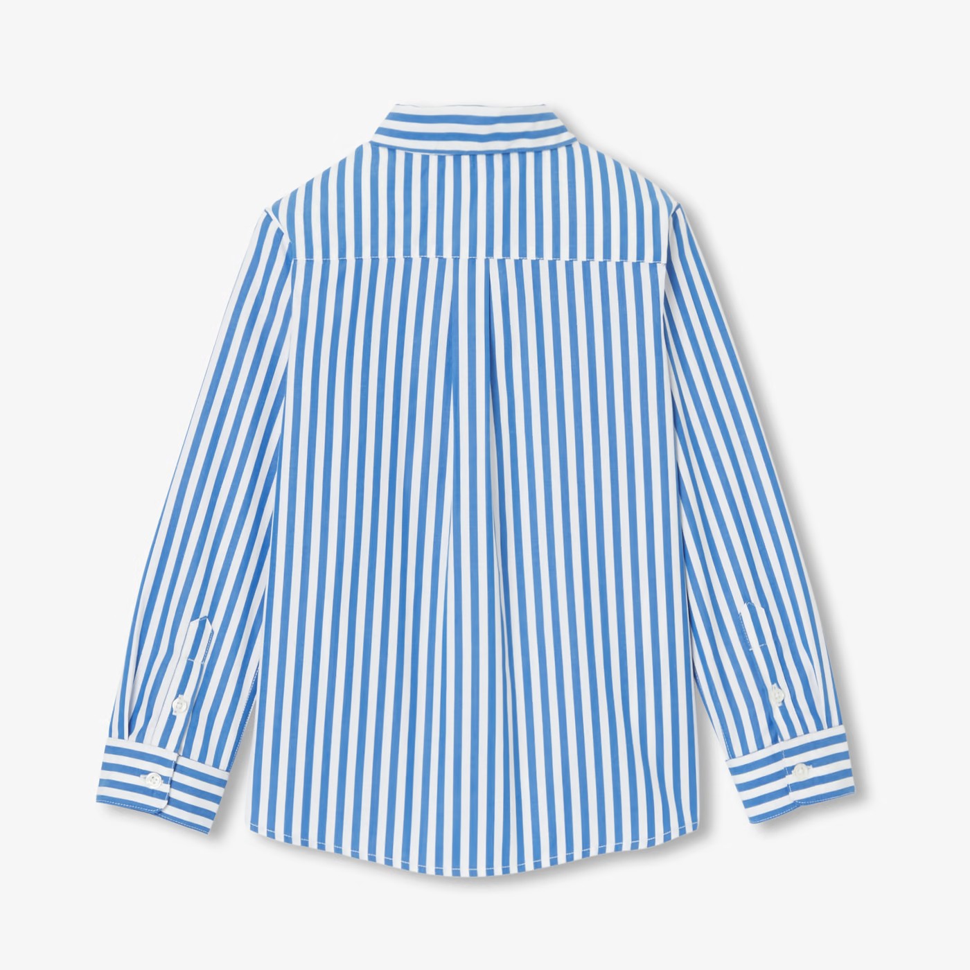 Boy shirt in striped poplin