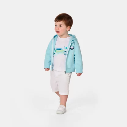 Baby boy zip-up sweatshirt