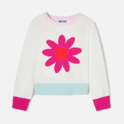 Girl intarsia sweater