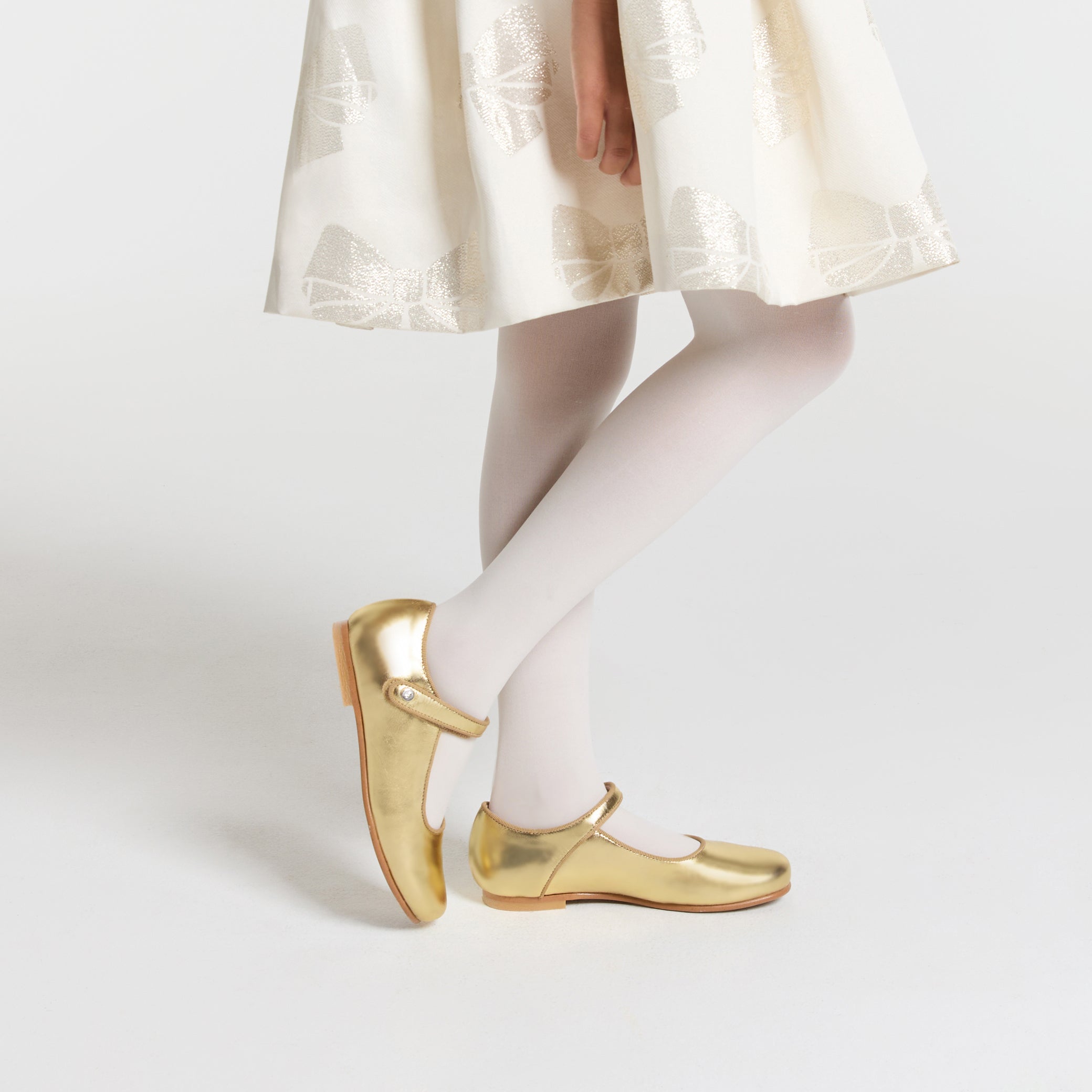 Girl glazed leather Mary Janes