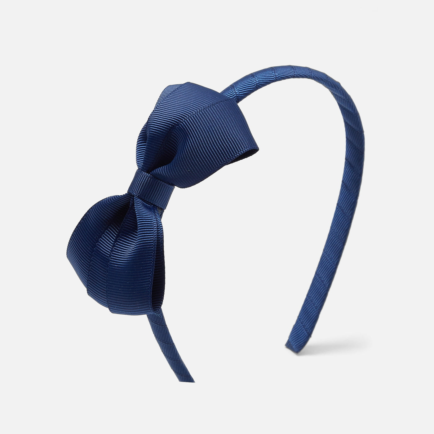 Girl headband with grosgrain bow