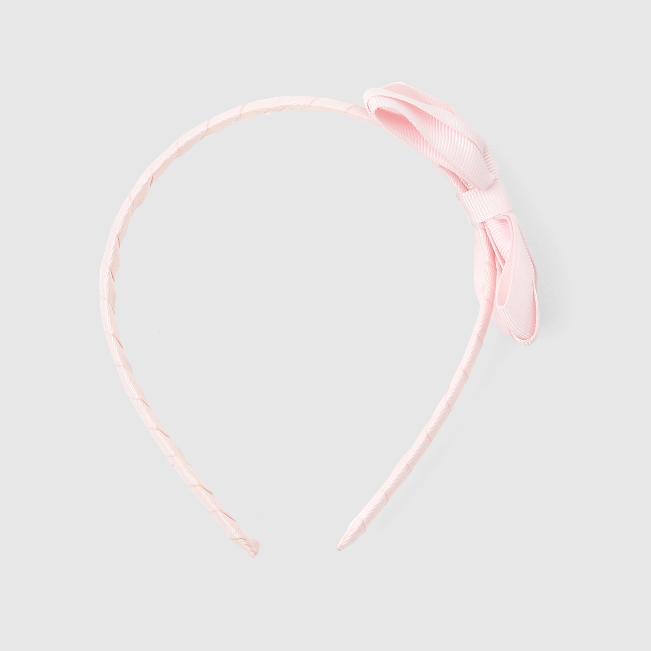 Girl headband with grosgrain bow