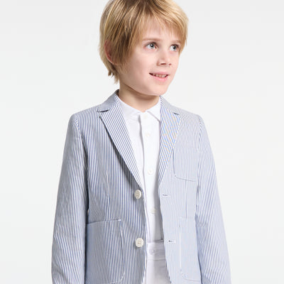 Boy shirt in mercerised cotton