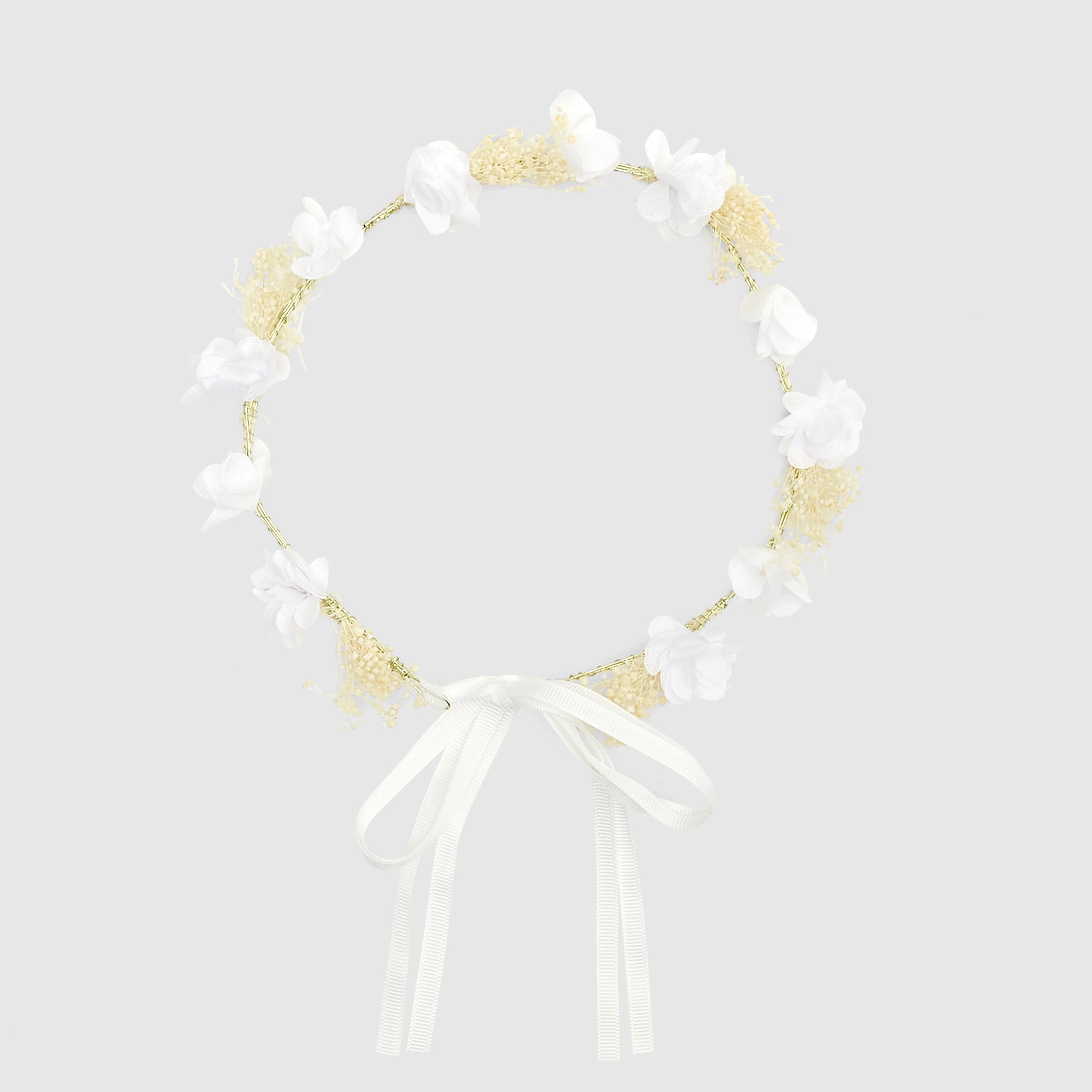 Girl flower wreath