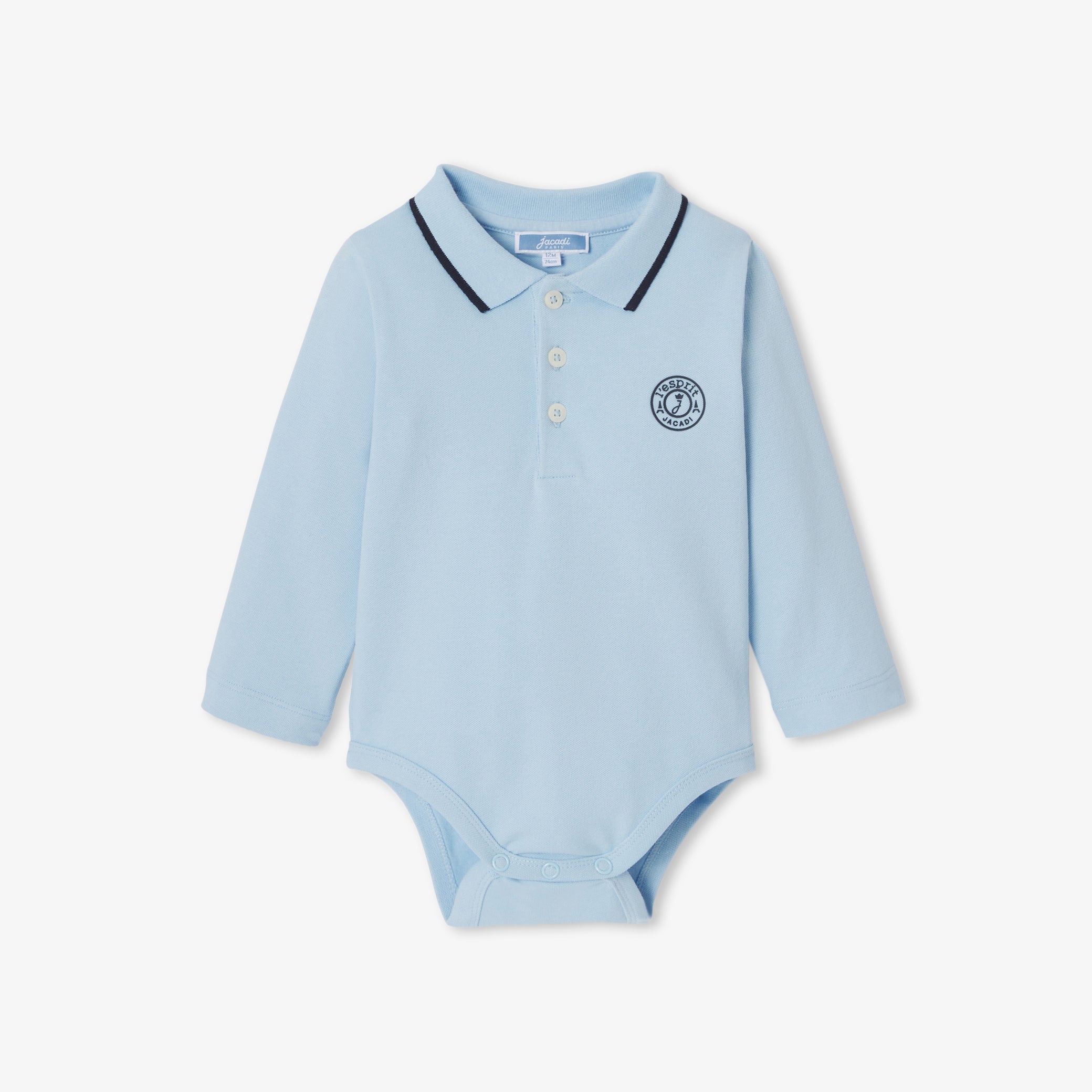 Baby boy polo bodysuit