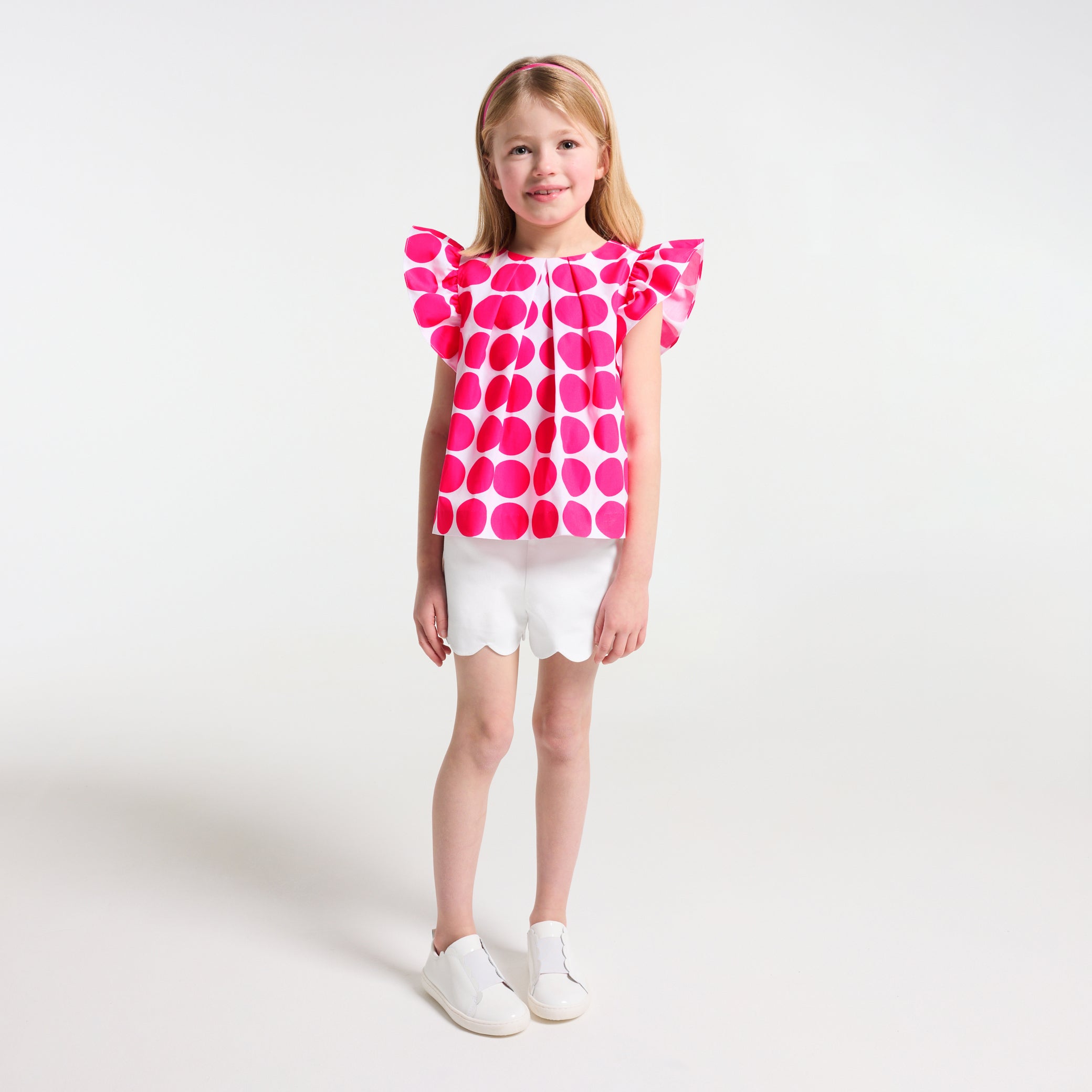 Girl cotton piqué shorts