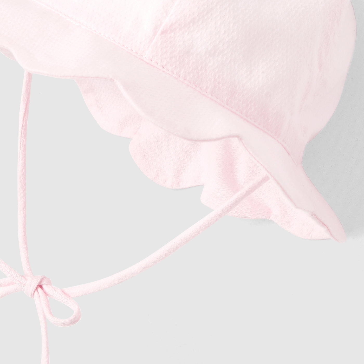 Baby girl scalloped hat