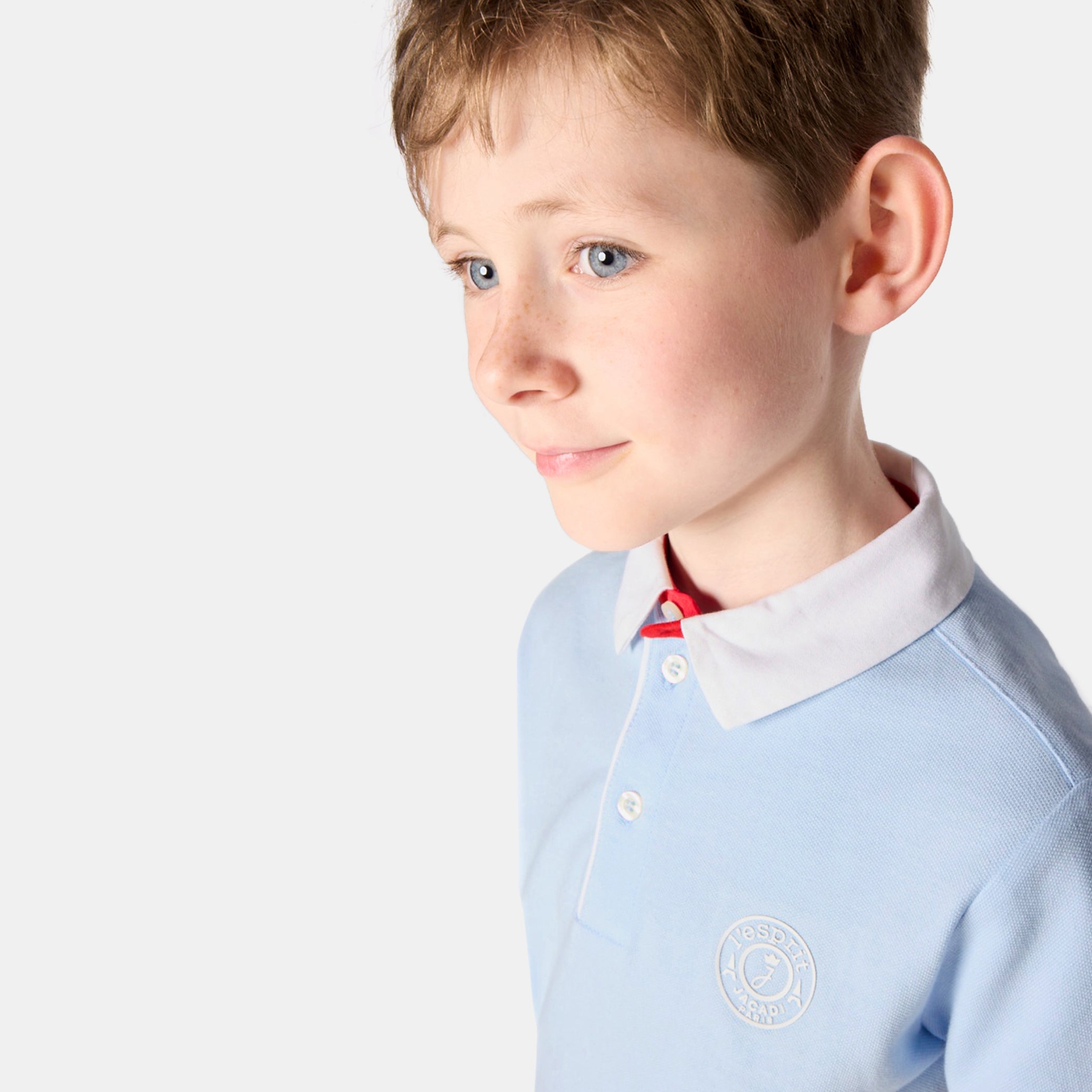 Boy short-sleeved polo shirt