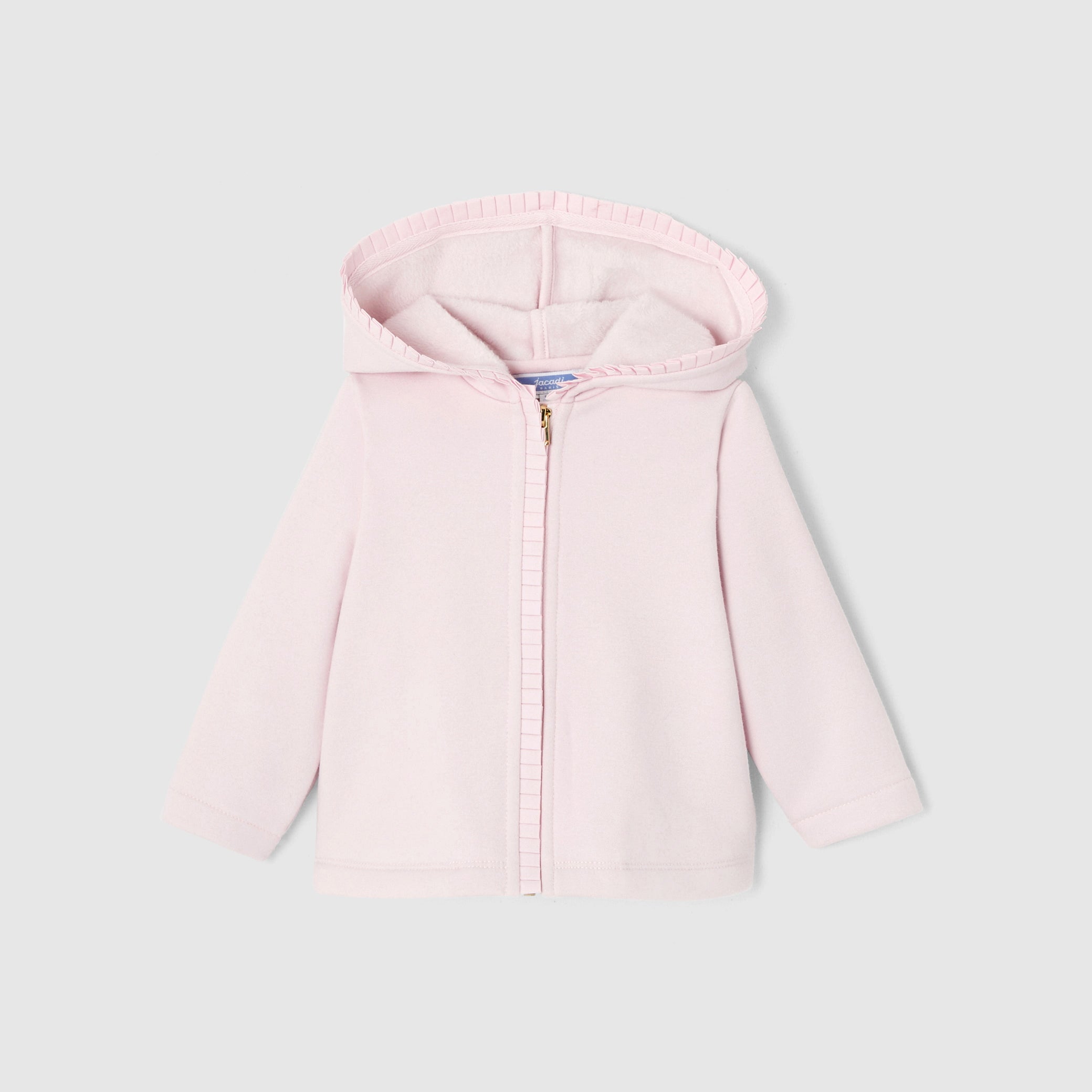 Baby girl zip-up sweatshirt