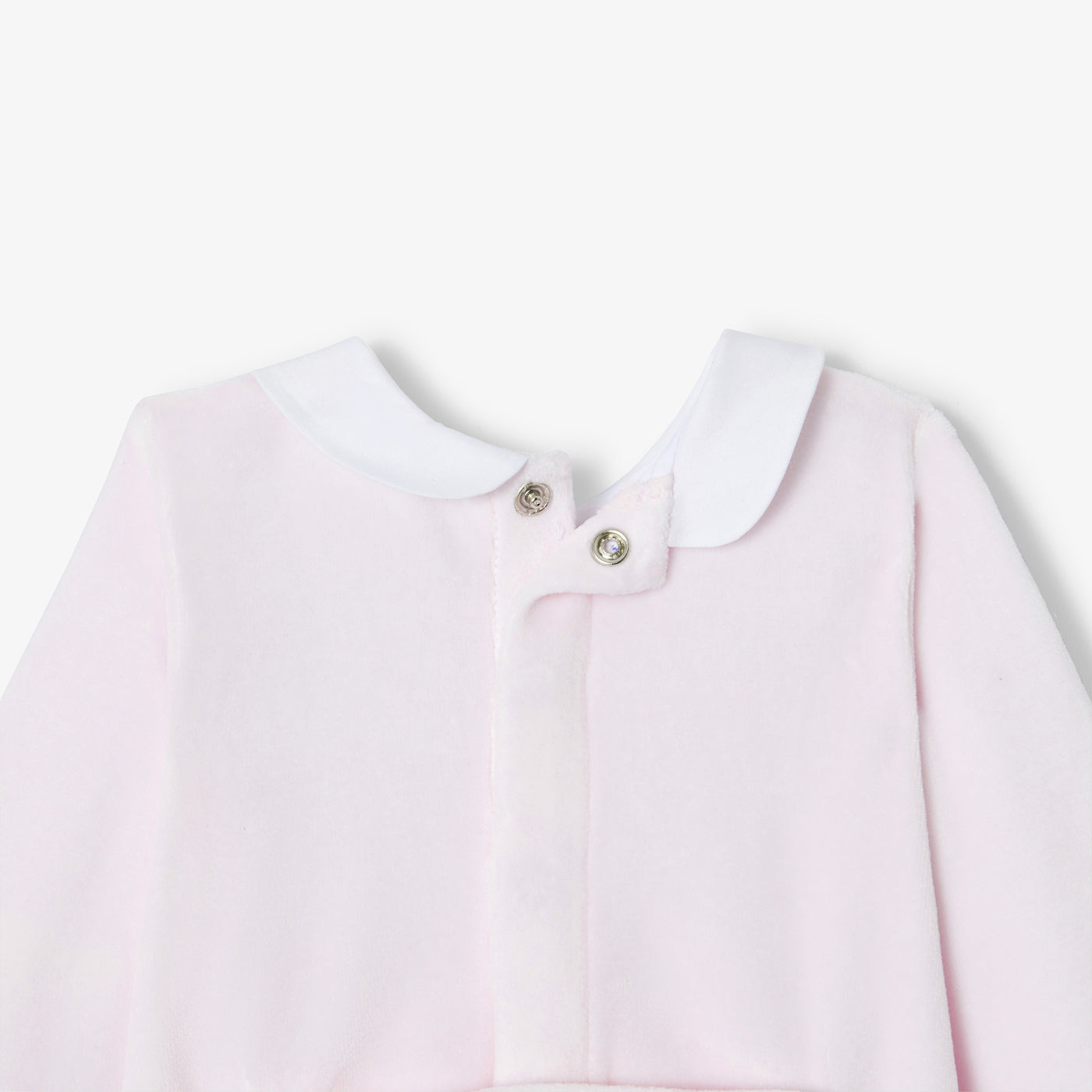 Baby girl pyjamas in velvet bouclette