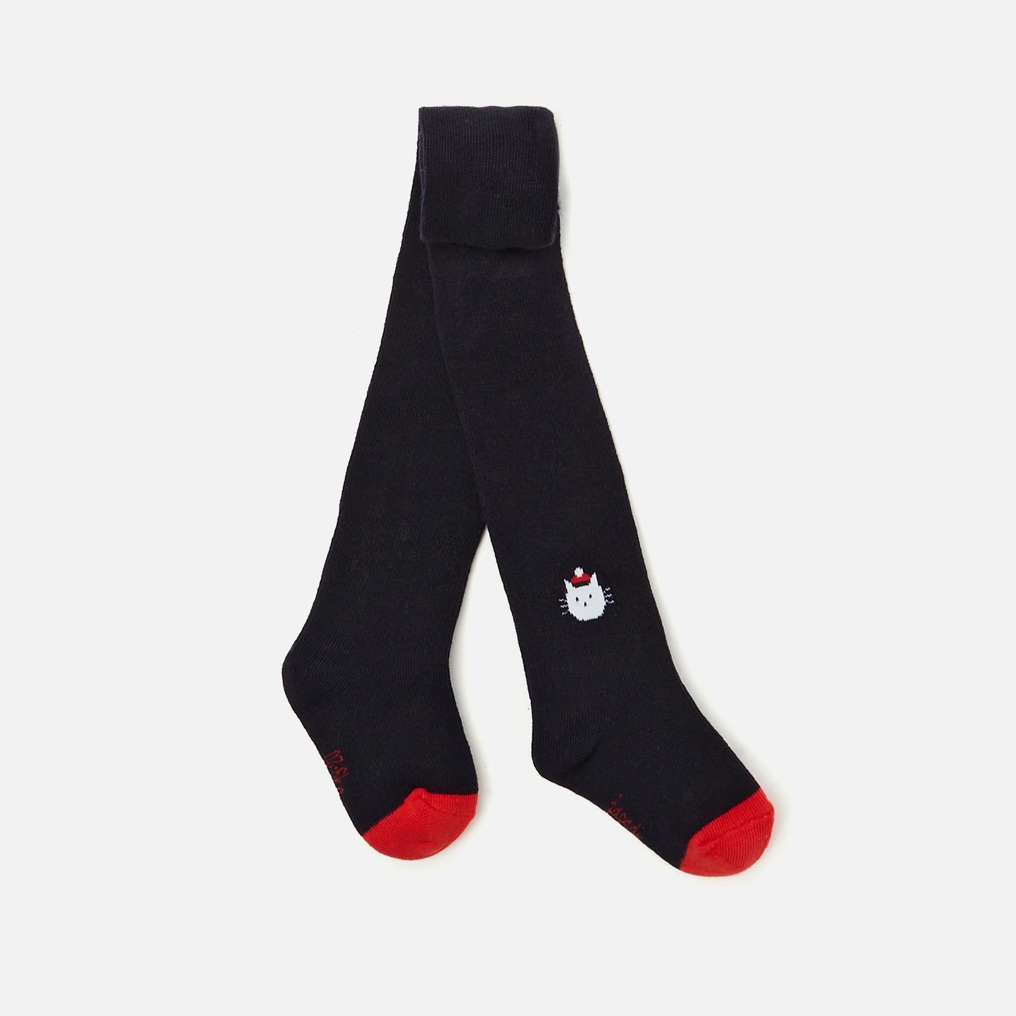 Baby girl cat pattern tights