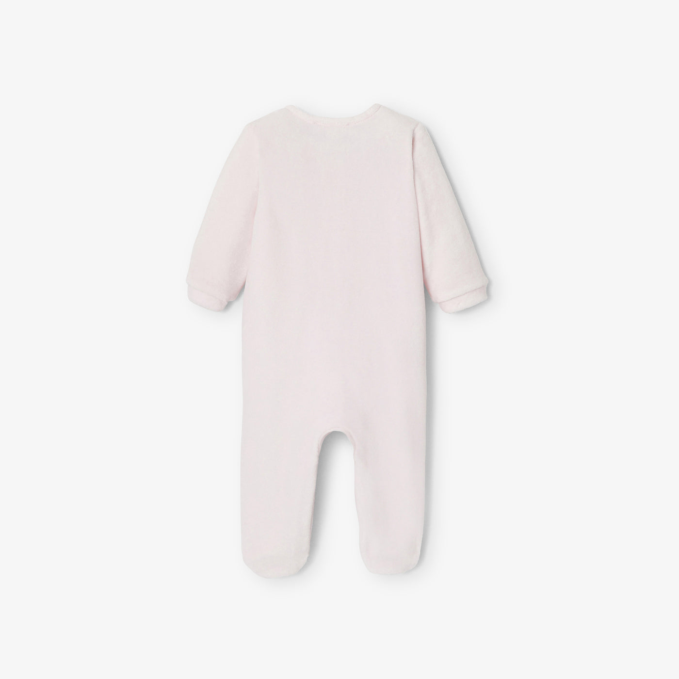 Baby girl pyjamas in velvet bouclette