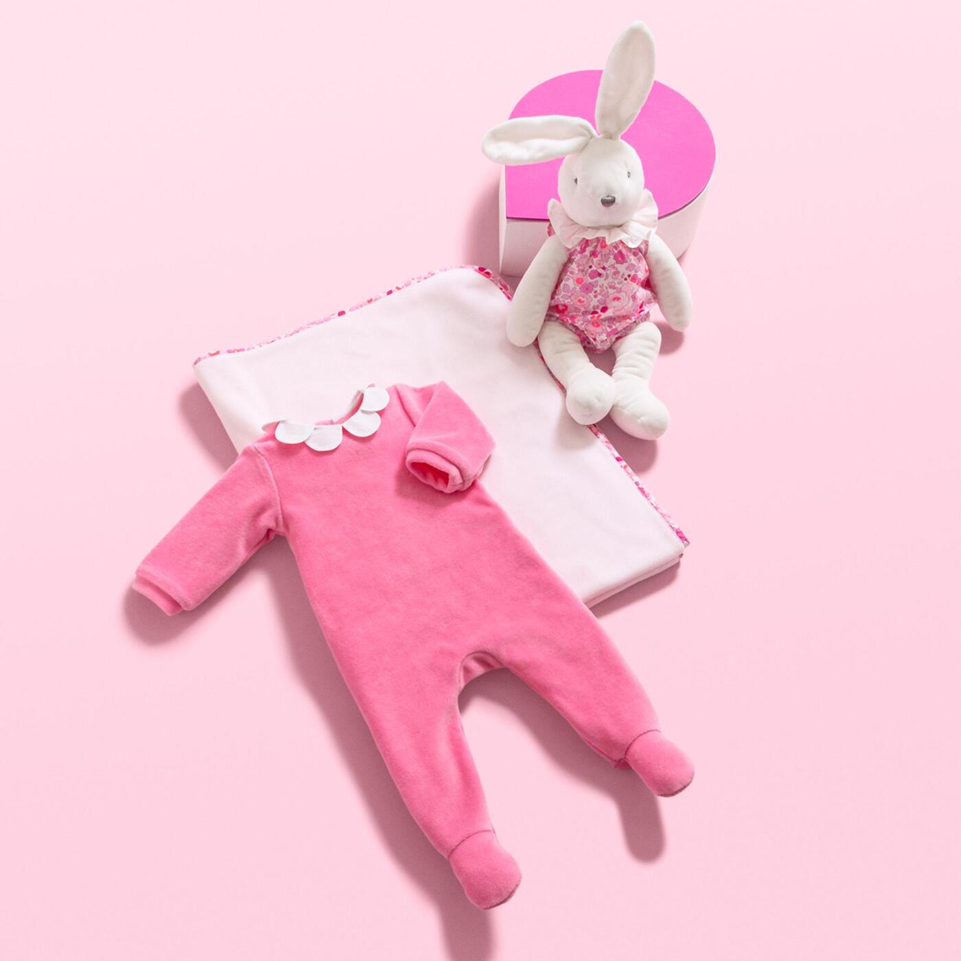 Baby girl velvet pyjamas