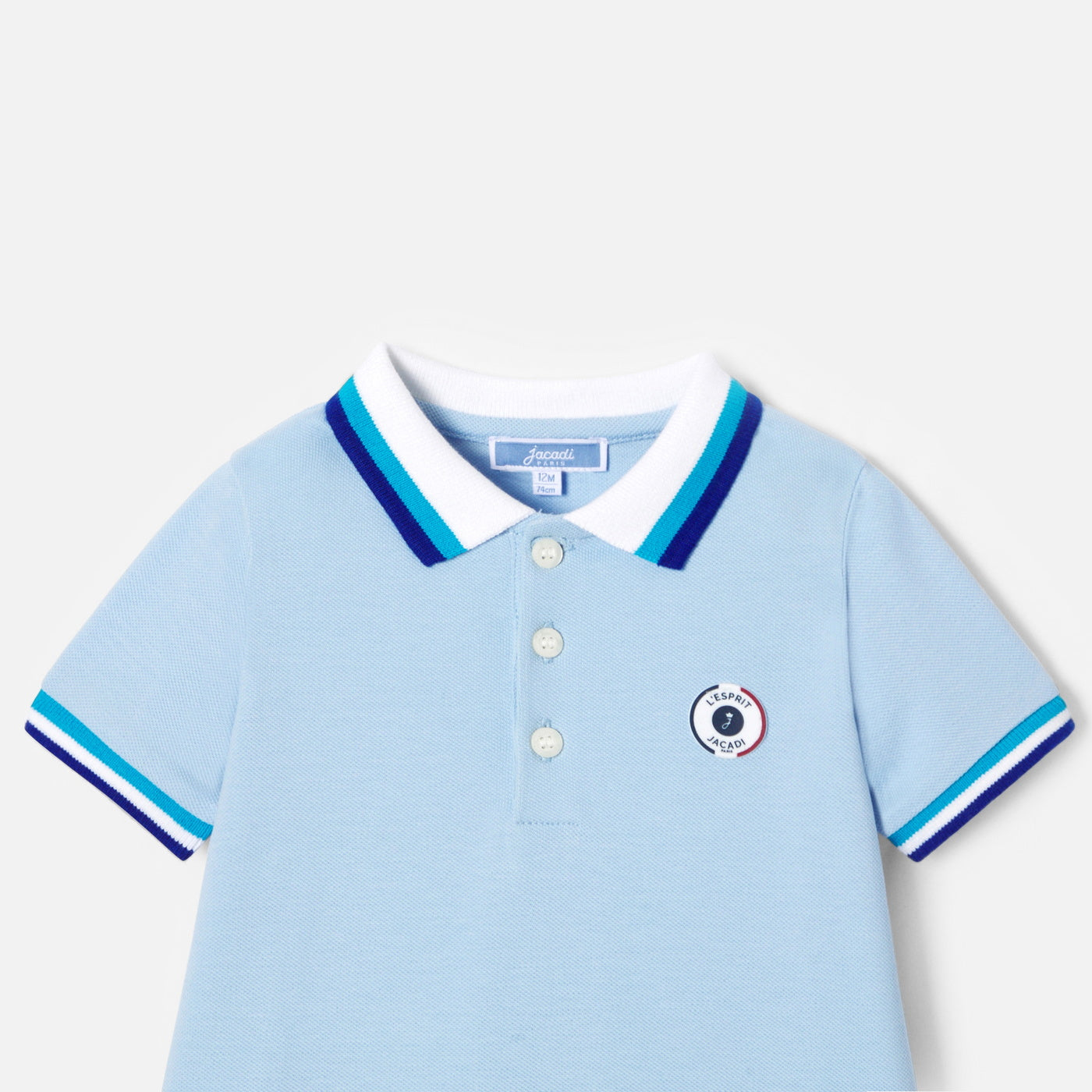 Baby boy polo romper