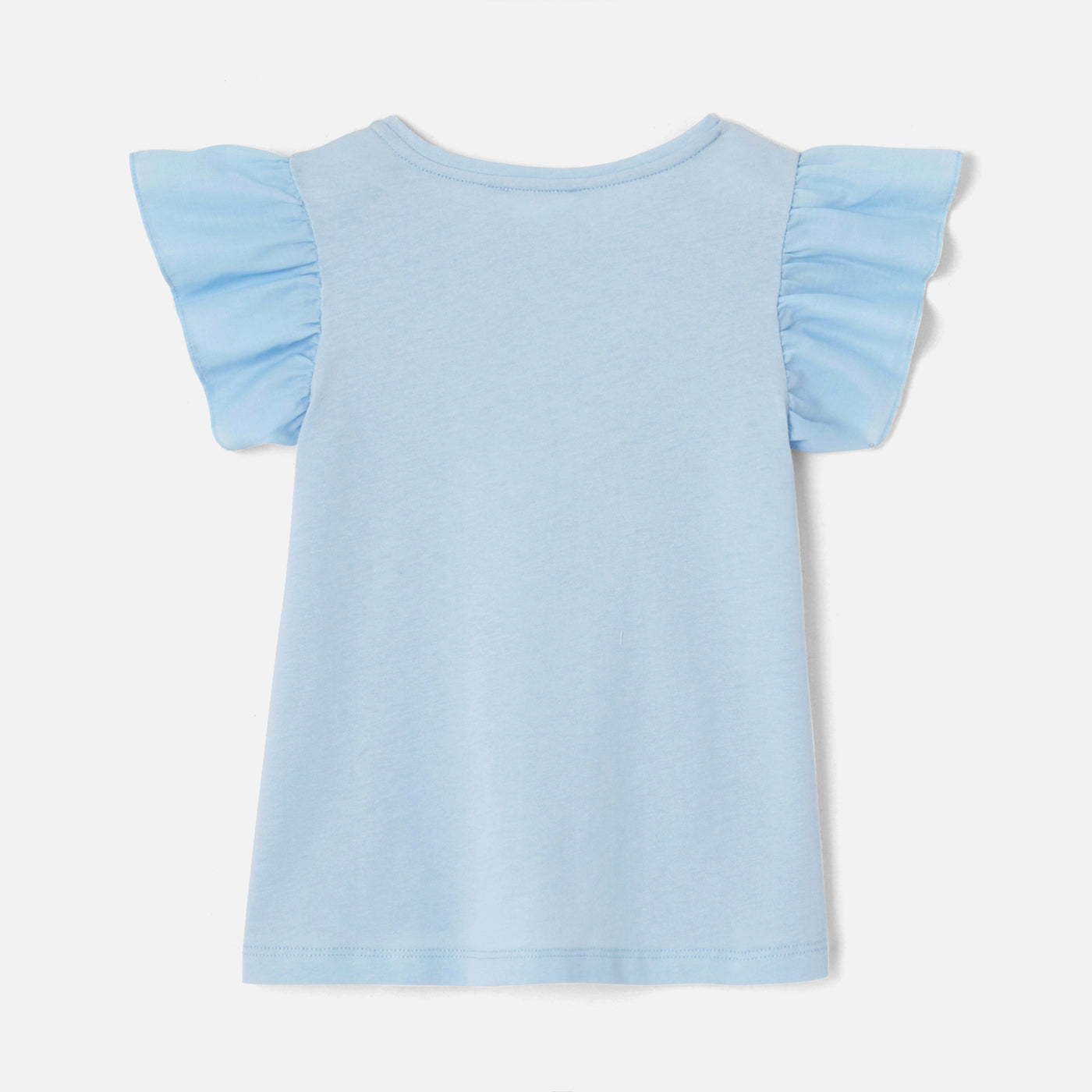 Girl T-shirt with ruffled sleeves