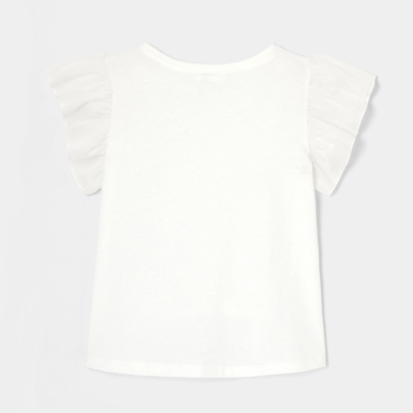 Girl T-shirt with ruffled sleeves