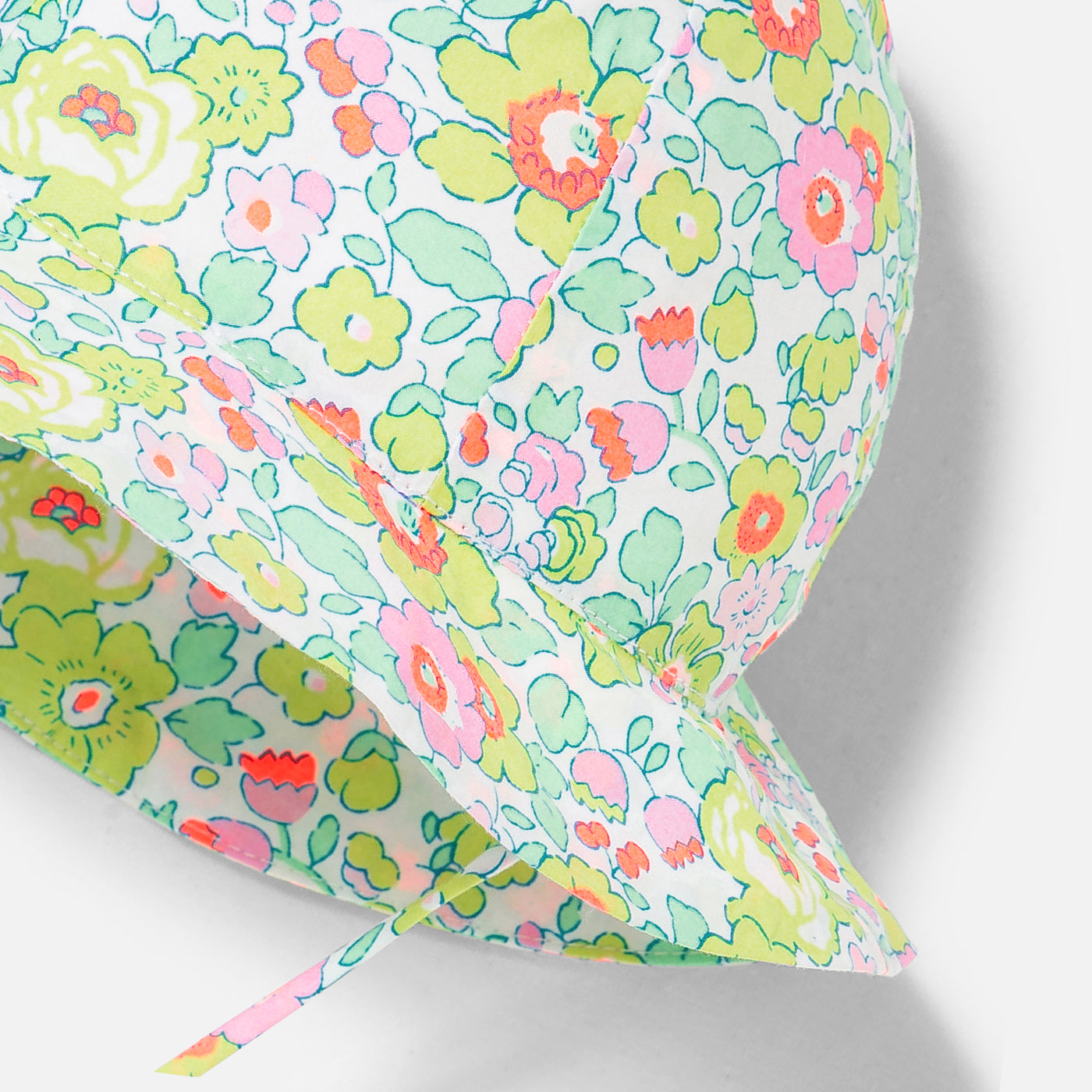 Baby girl hat in Liberty fabric