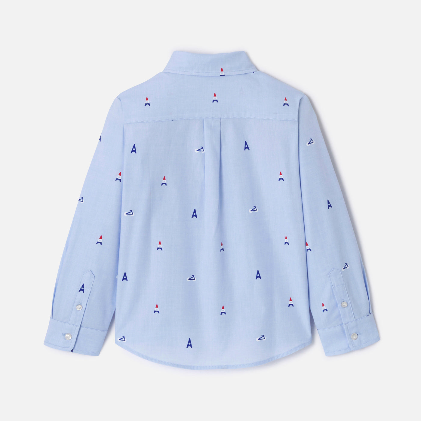 Boy shirt with Parisian motifs