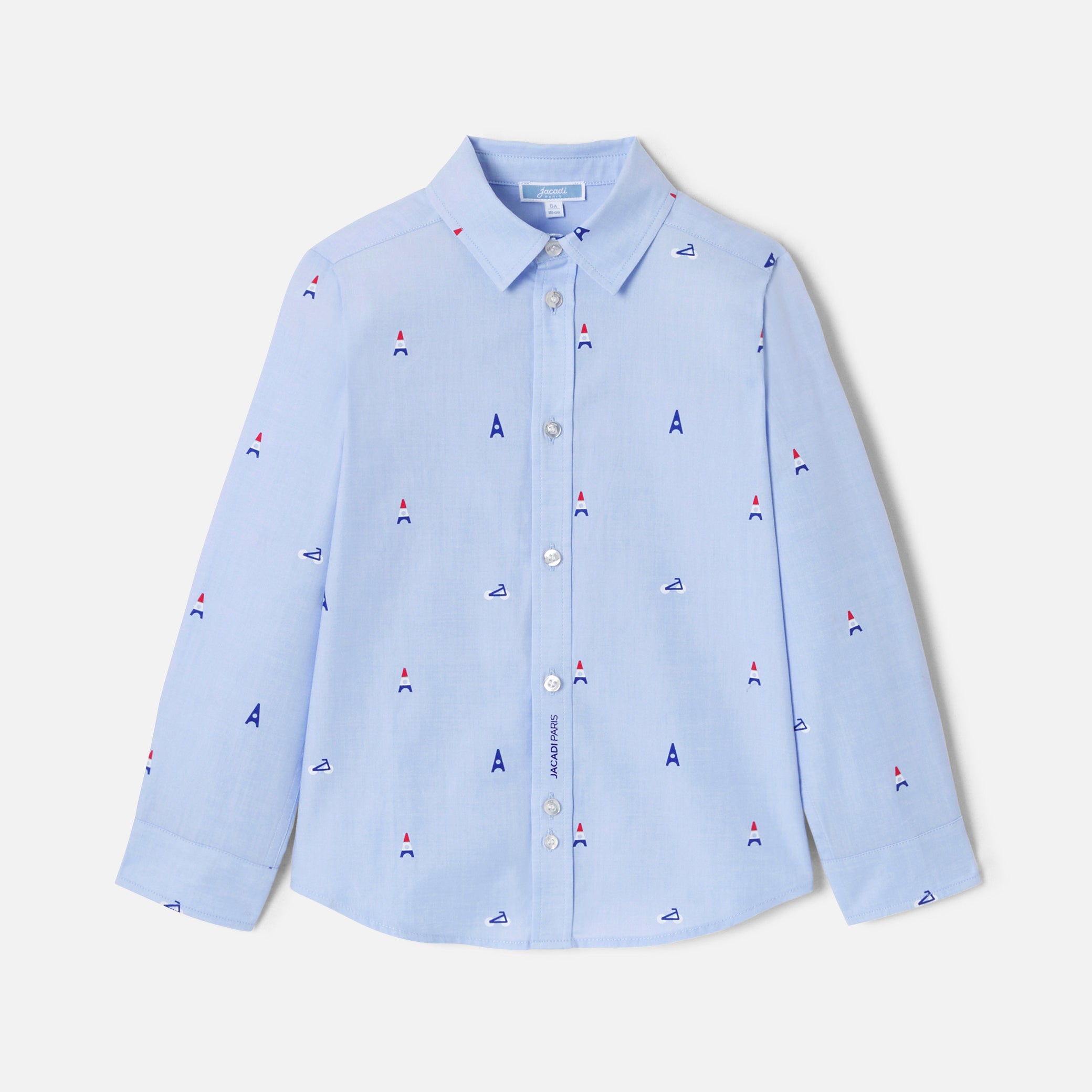 Boy shirt with Parisian motifs