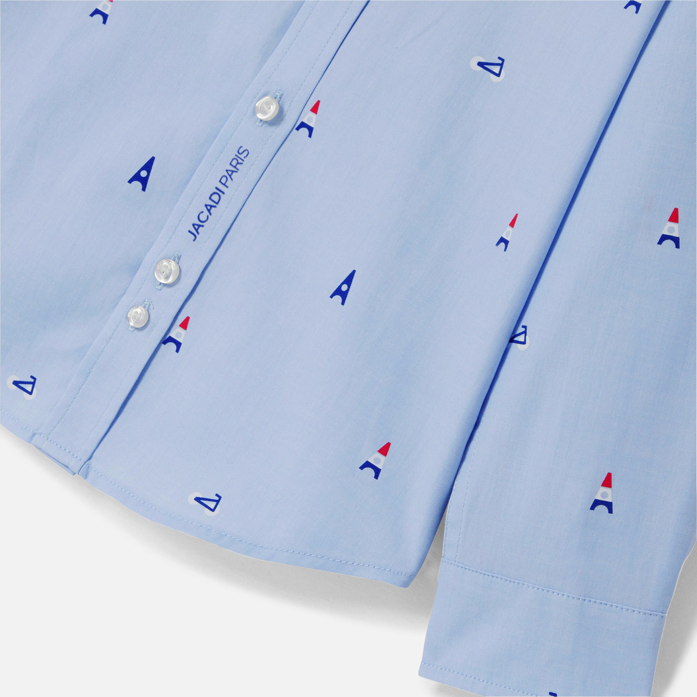 Boy shirt with Parisian motifs