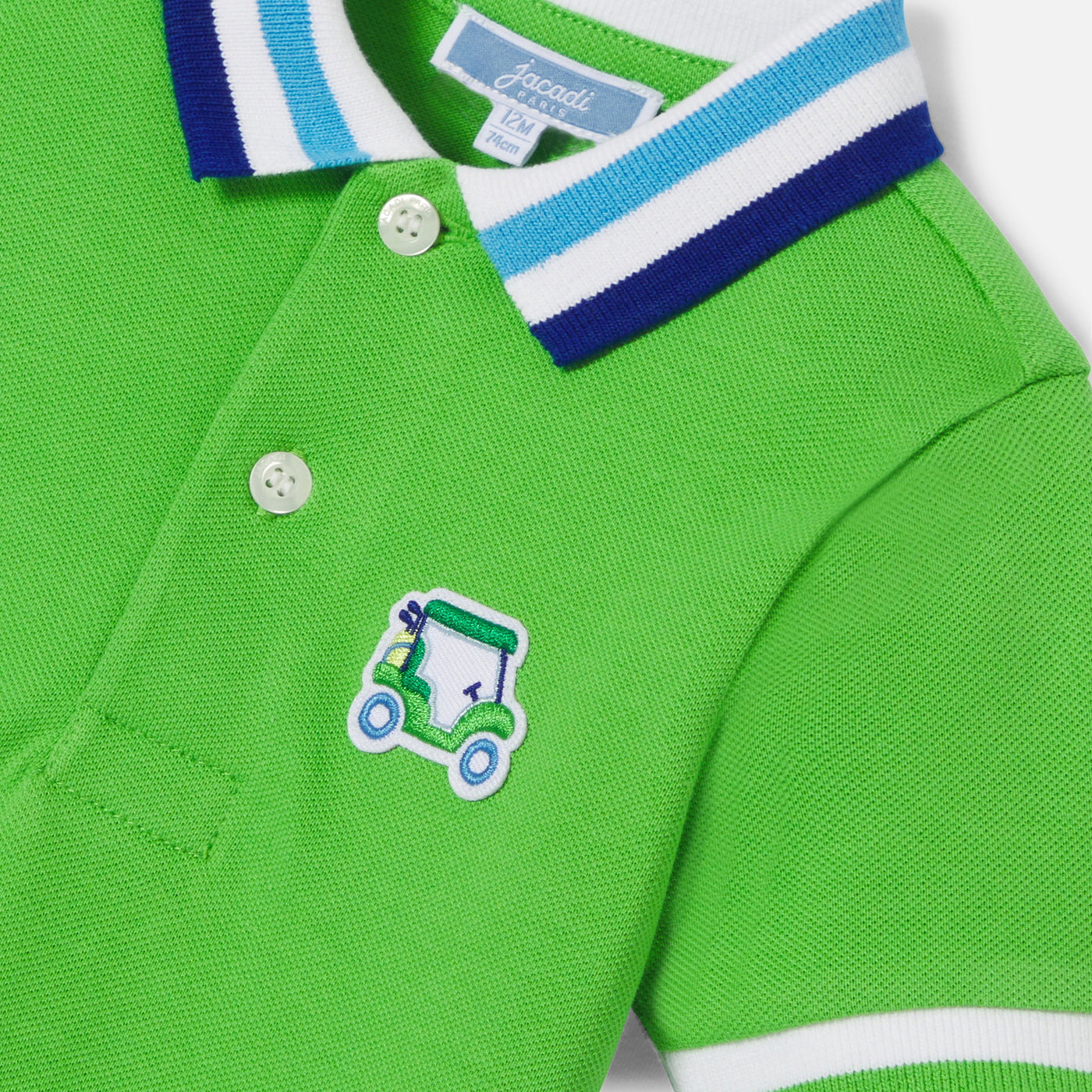 Baby boy polo shirt in cotton piqué