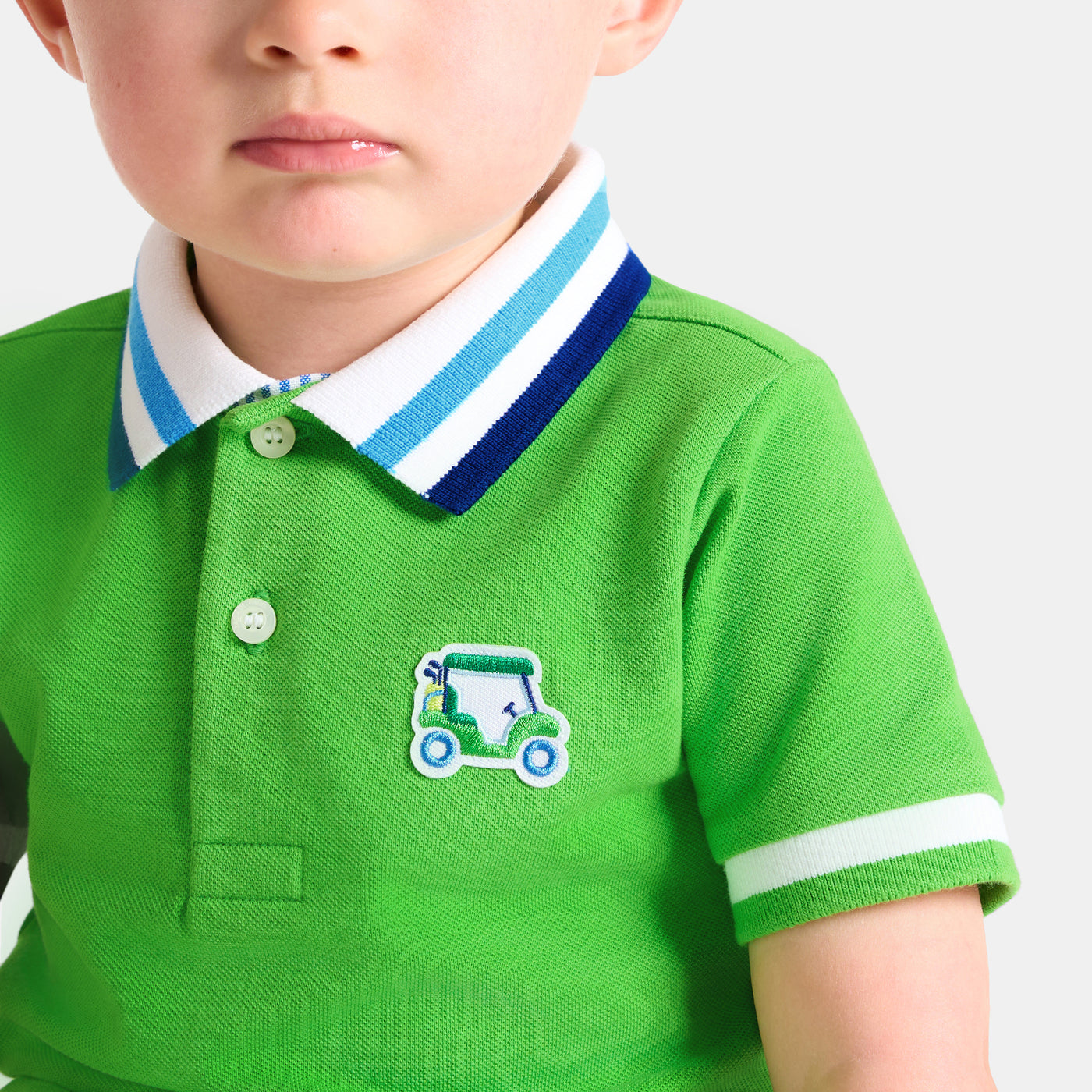 Baby boy polo shirt in cotton piqué
