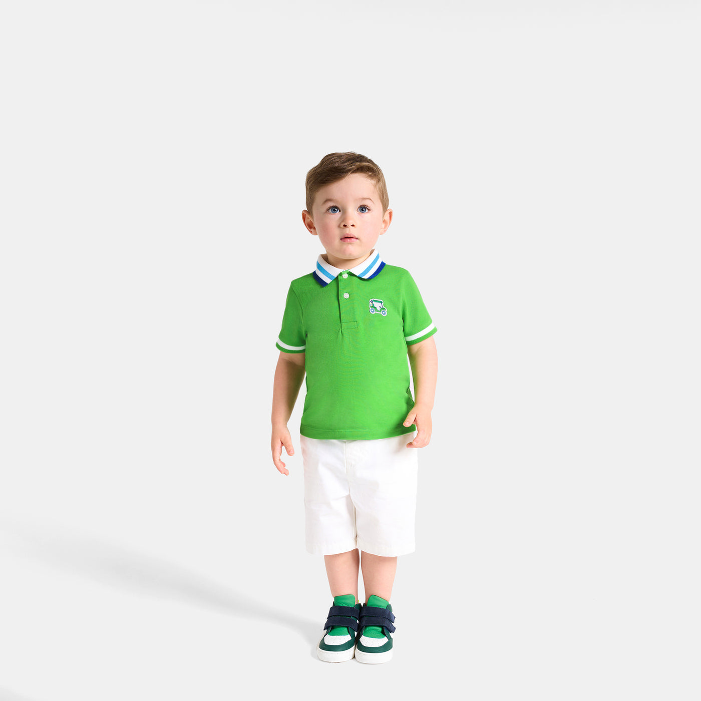 Baby boy polo shirt in cotton piqué