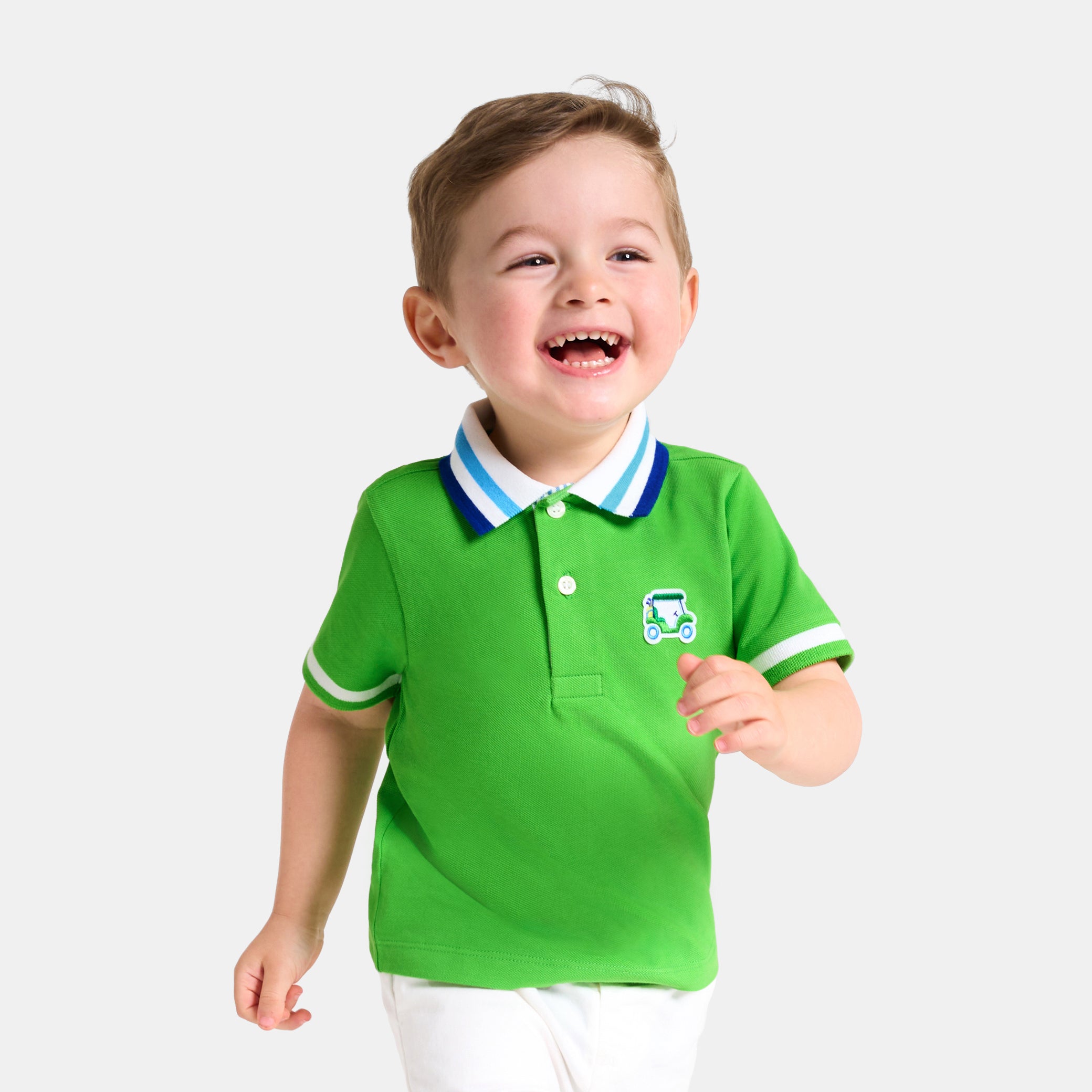 Baby boy polo shirt in cotton piqué