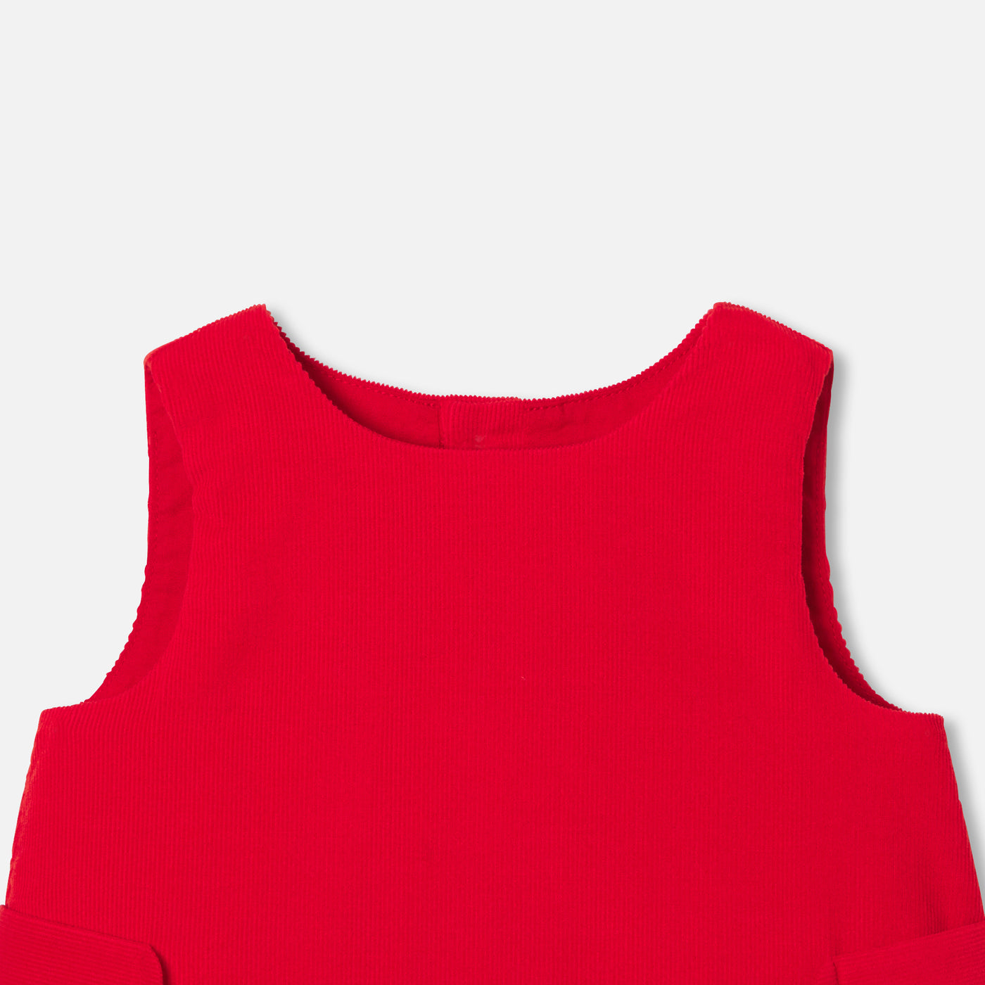 Baby girl velvet pinafore dress