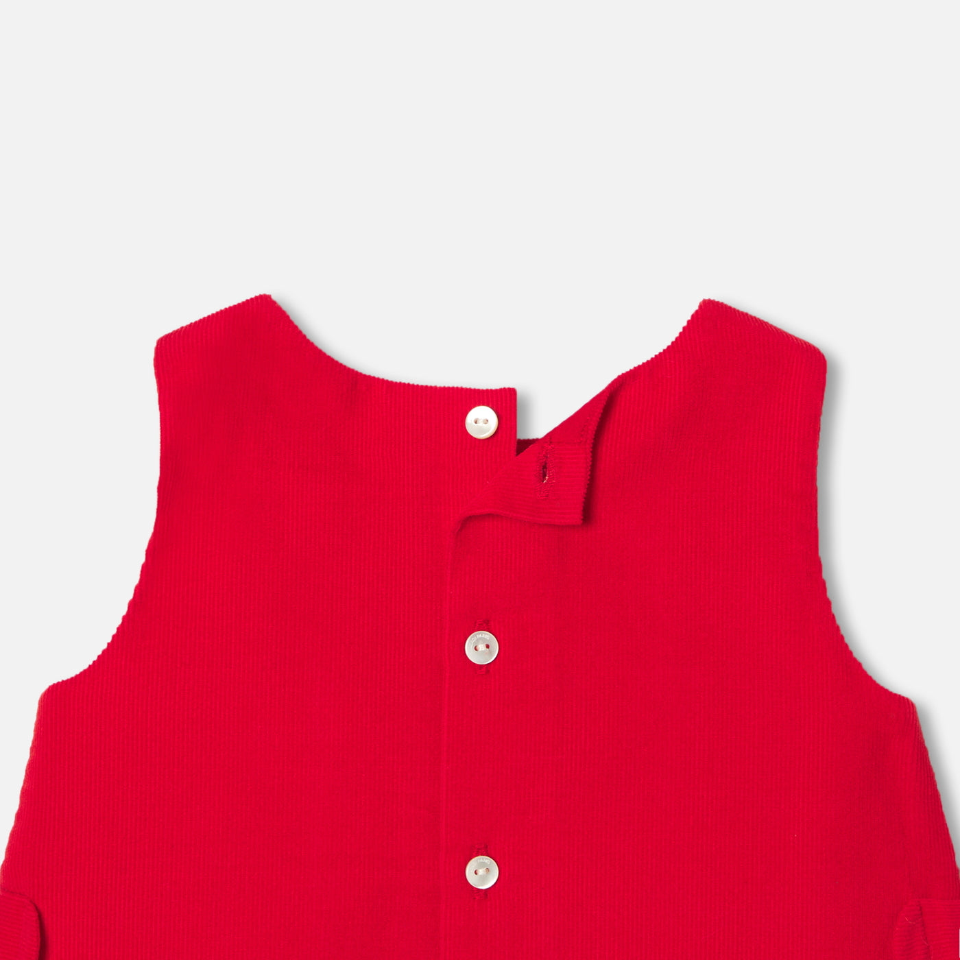 Baby girl velvet pinafore dress