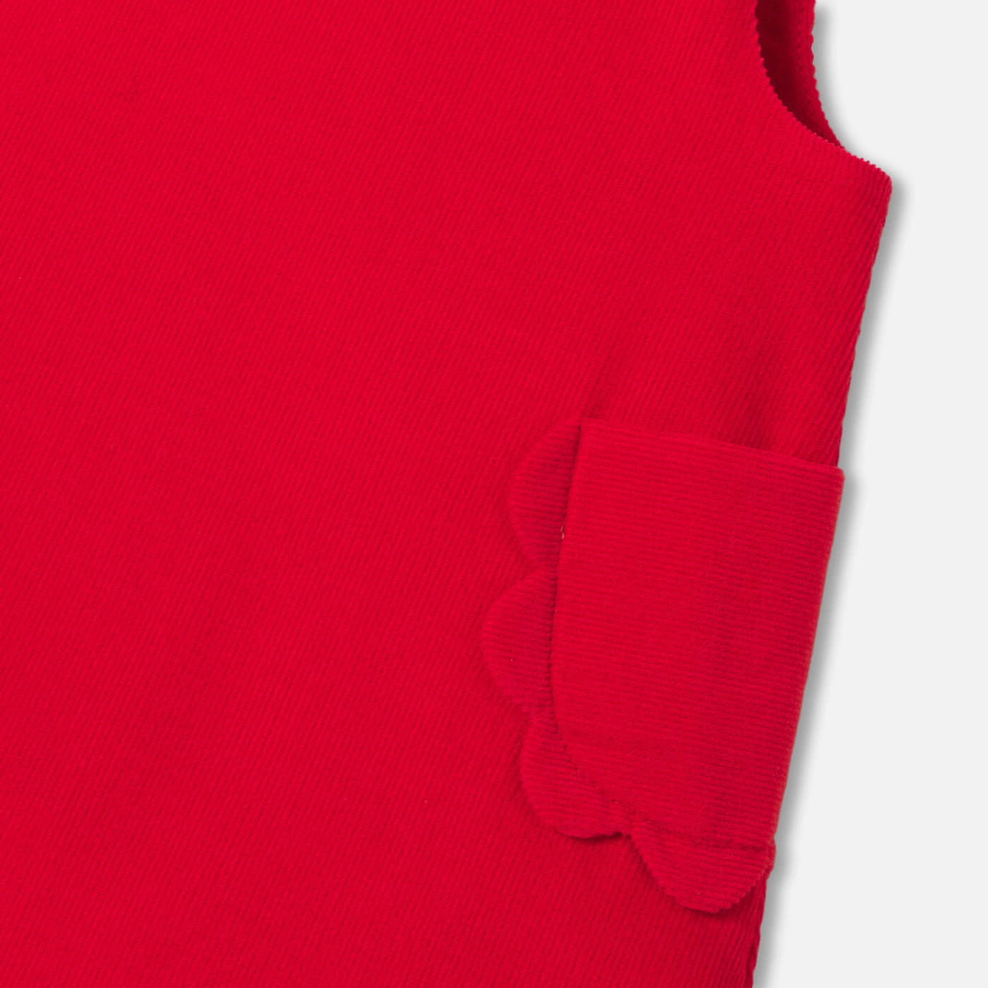 Baby girl velvet pinafore dress