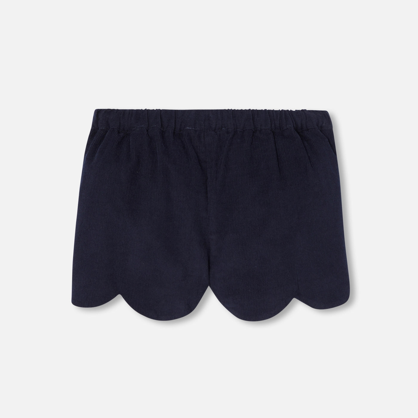 Baby girl shorts in velvet