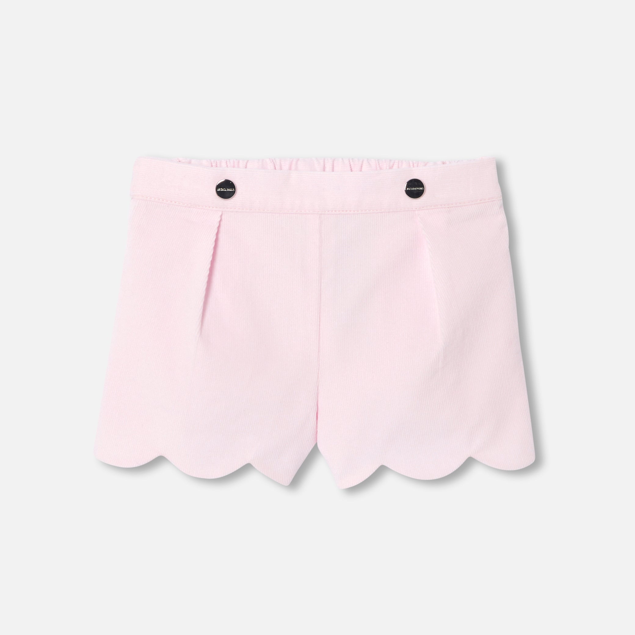 Baby girl shorts in velvet