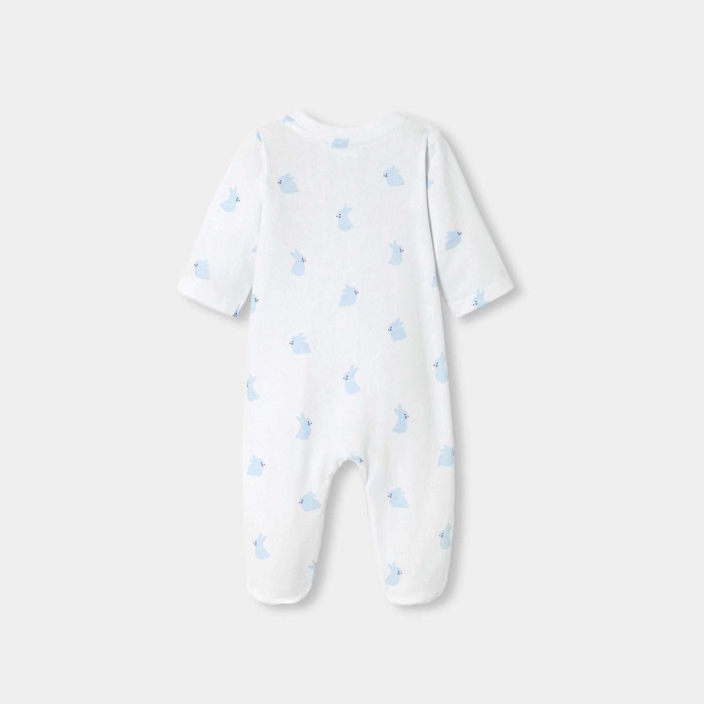 Baby pyjamas in fleece with a bunny pattern