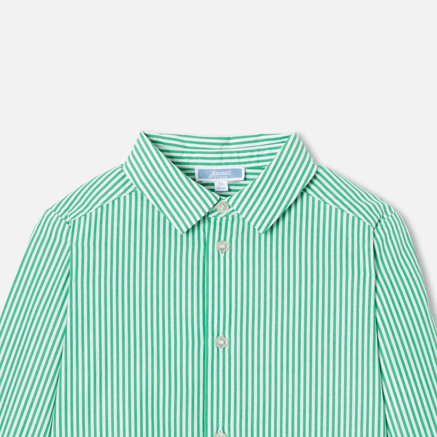 Boy striped poplin shirt