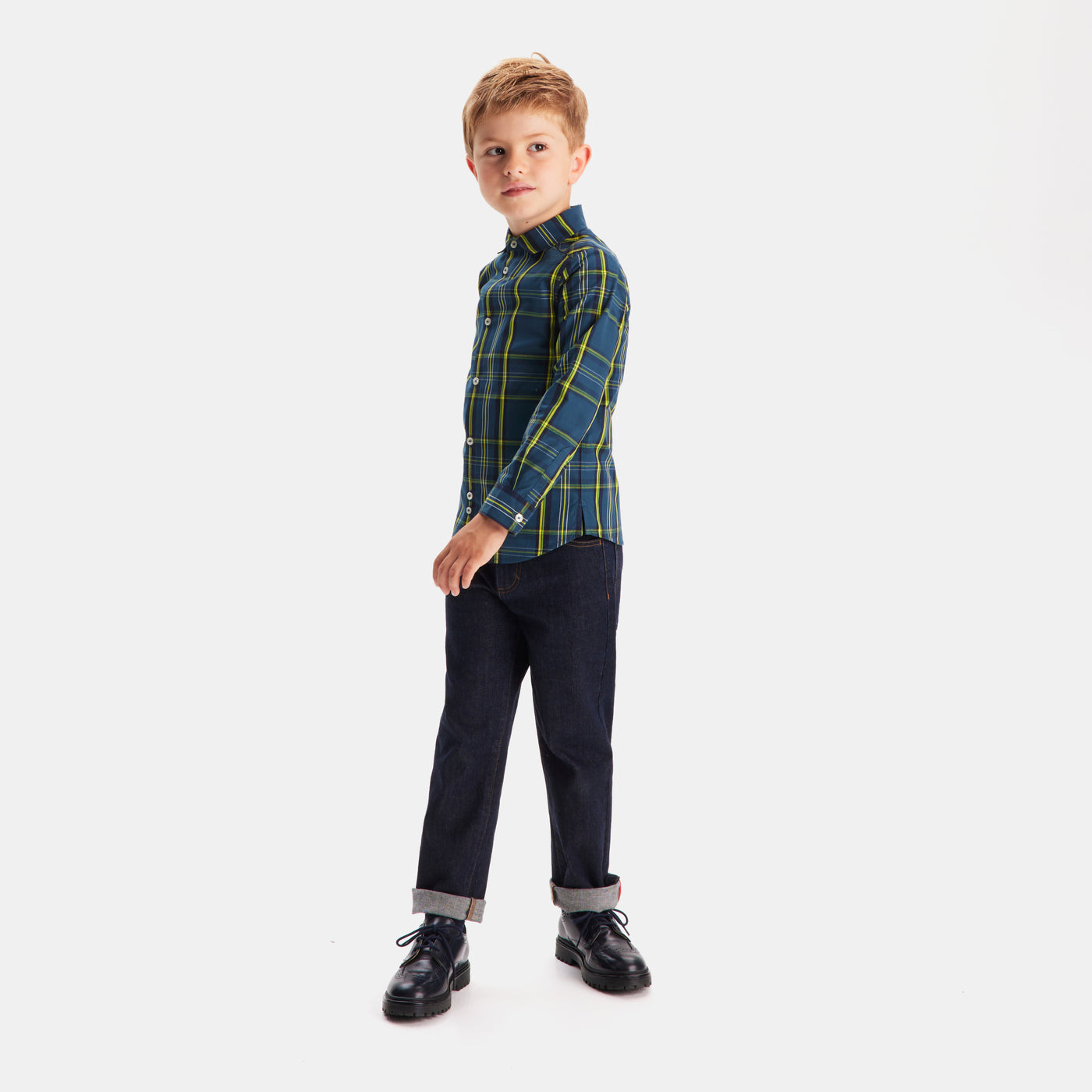 Boy plaid shirt