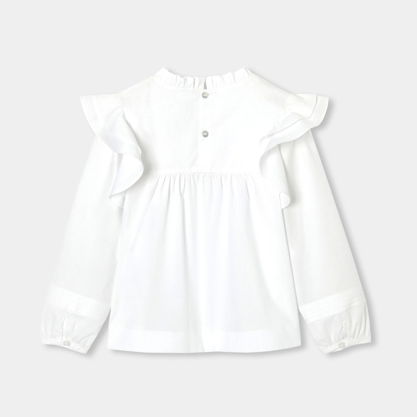 Girl blouse in poplin