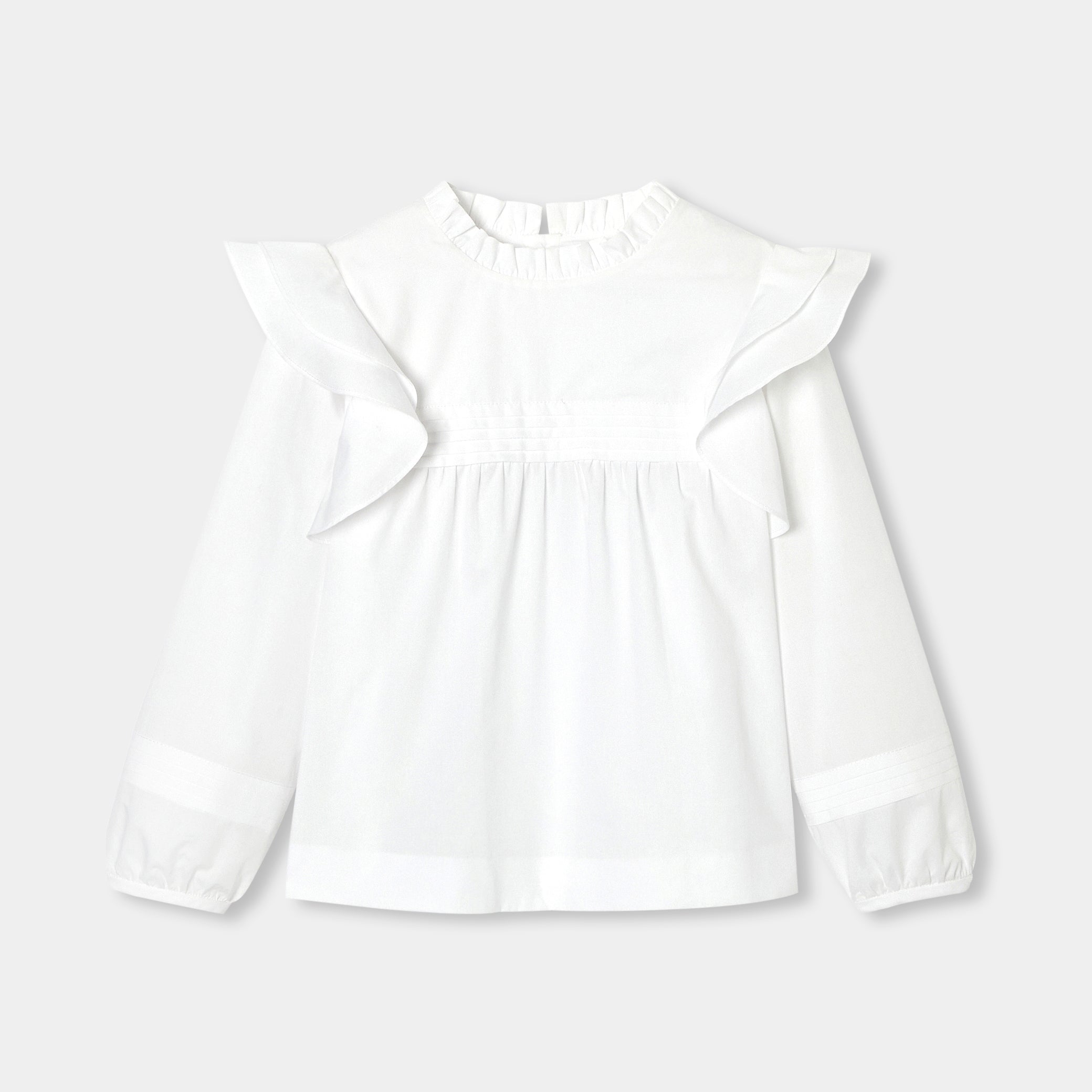 Girl blouse in poplin
